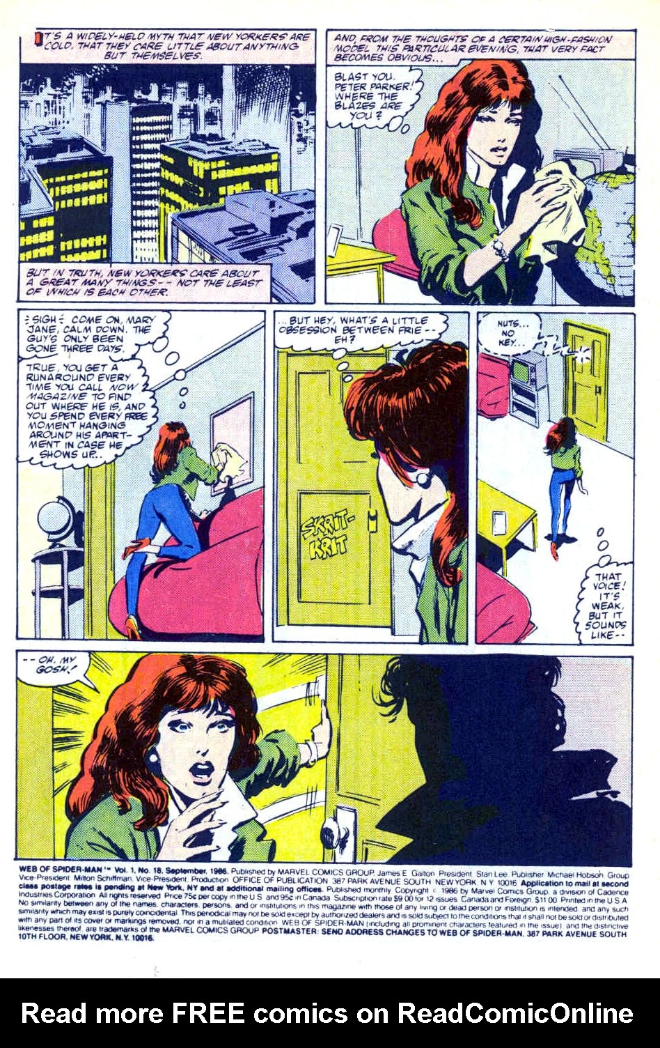 Read online Web of Spider-Man (1985) comic -  Issue #18 - 2