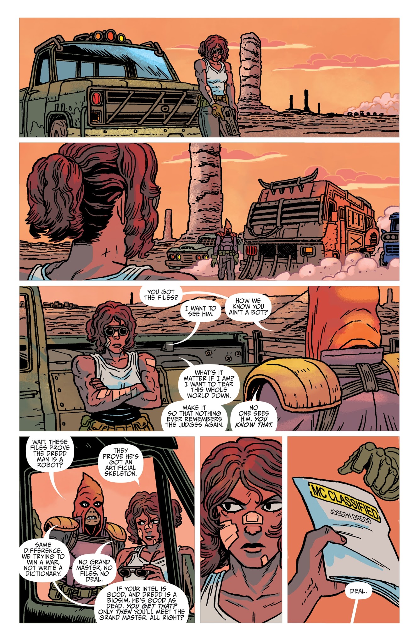 Read online Judge Dredd: The Blessed Earth comic -  Issue #7 - 7