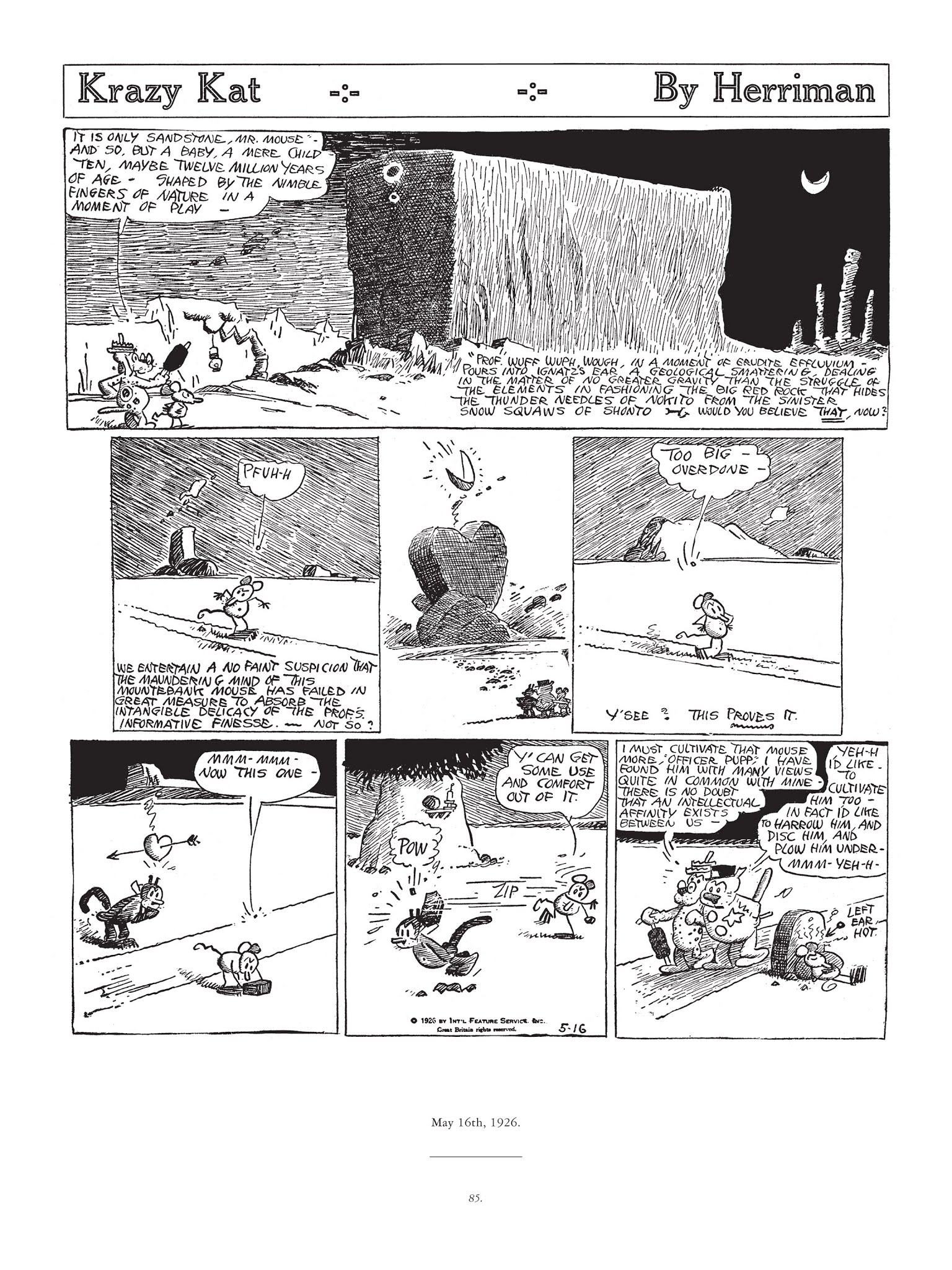 Read online Krazy & Ignatz comic -  Issue # TPB 4 - 86