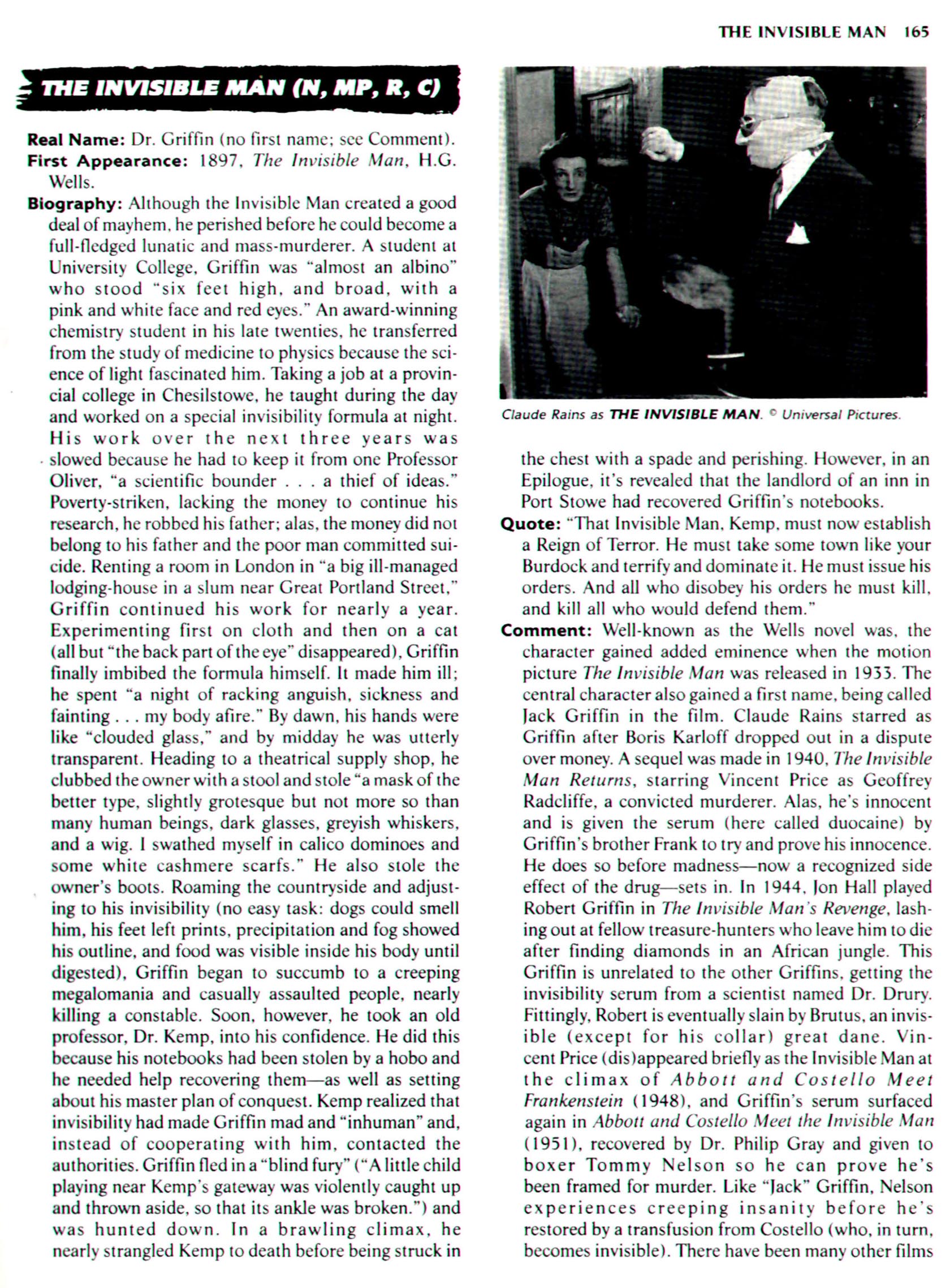 Read online The Encyclopedia of Super Villains comic -  Issue # TPB (Part 1) - 191