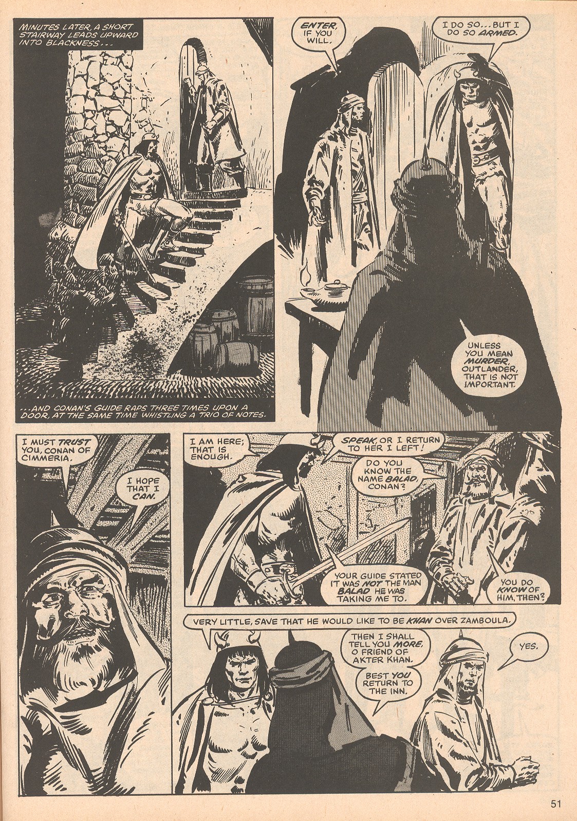 Read online The Savage Sword Of Conan comic -  Issue #57 - 51