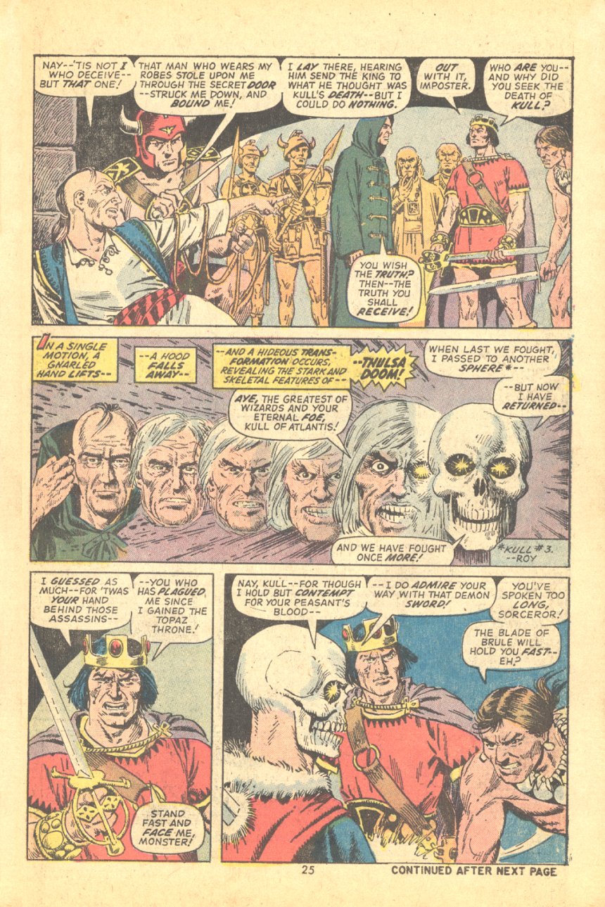 Read online Kull, the Conqueror (1971) comic -  Issue #7 - 19