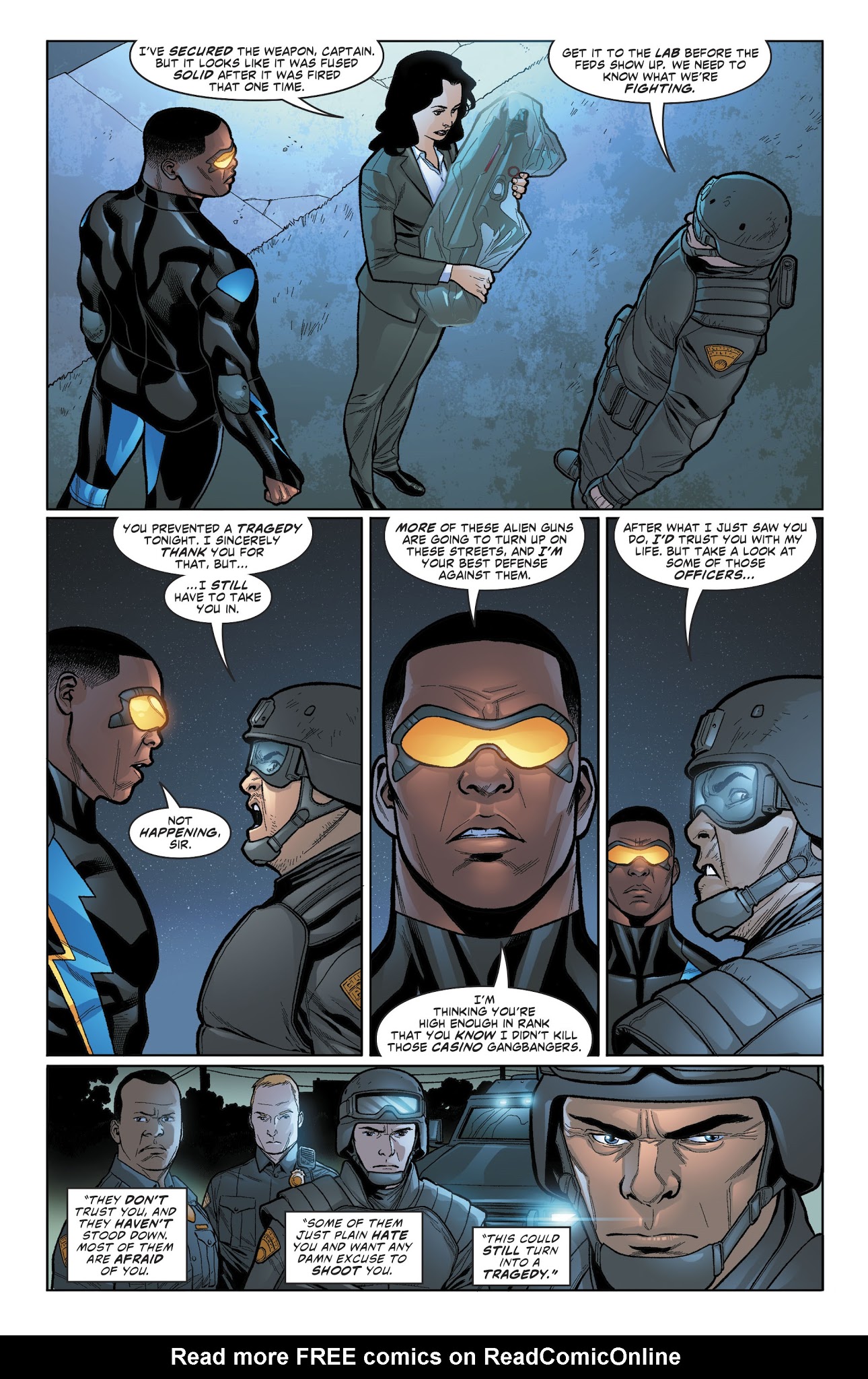 Read online Black Lightning: Cold Dead Hands comic -  Issue #3 - 21