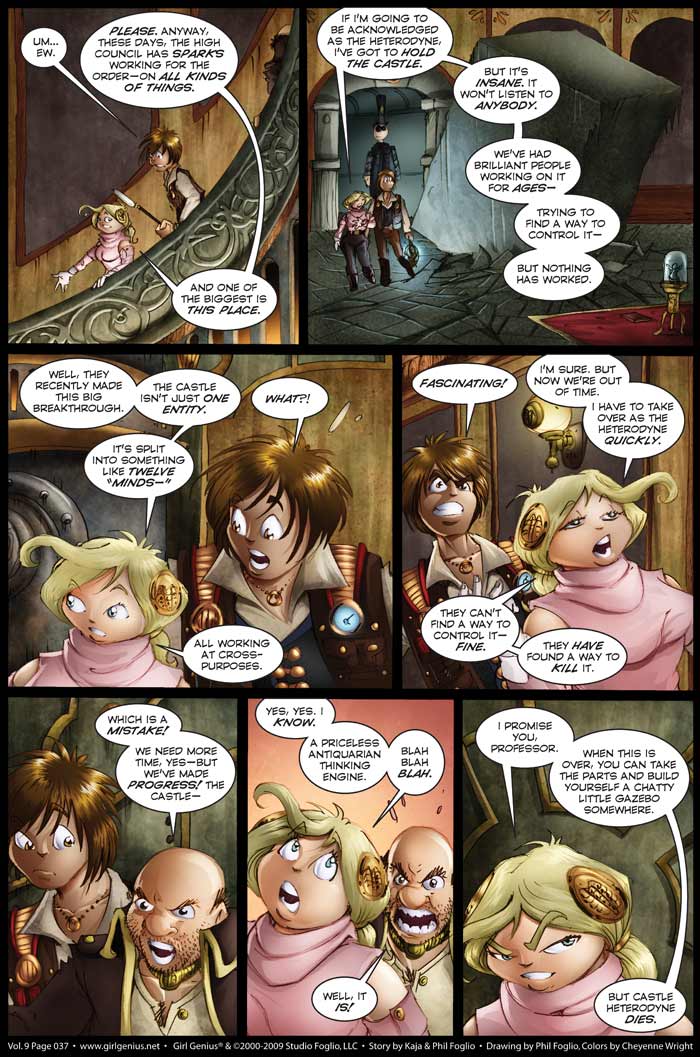 Read online Girl Genius (2002) comic -  Issue #9 - 38