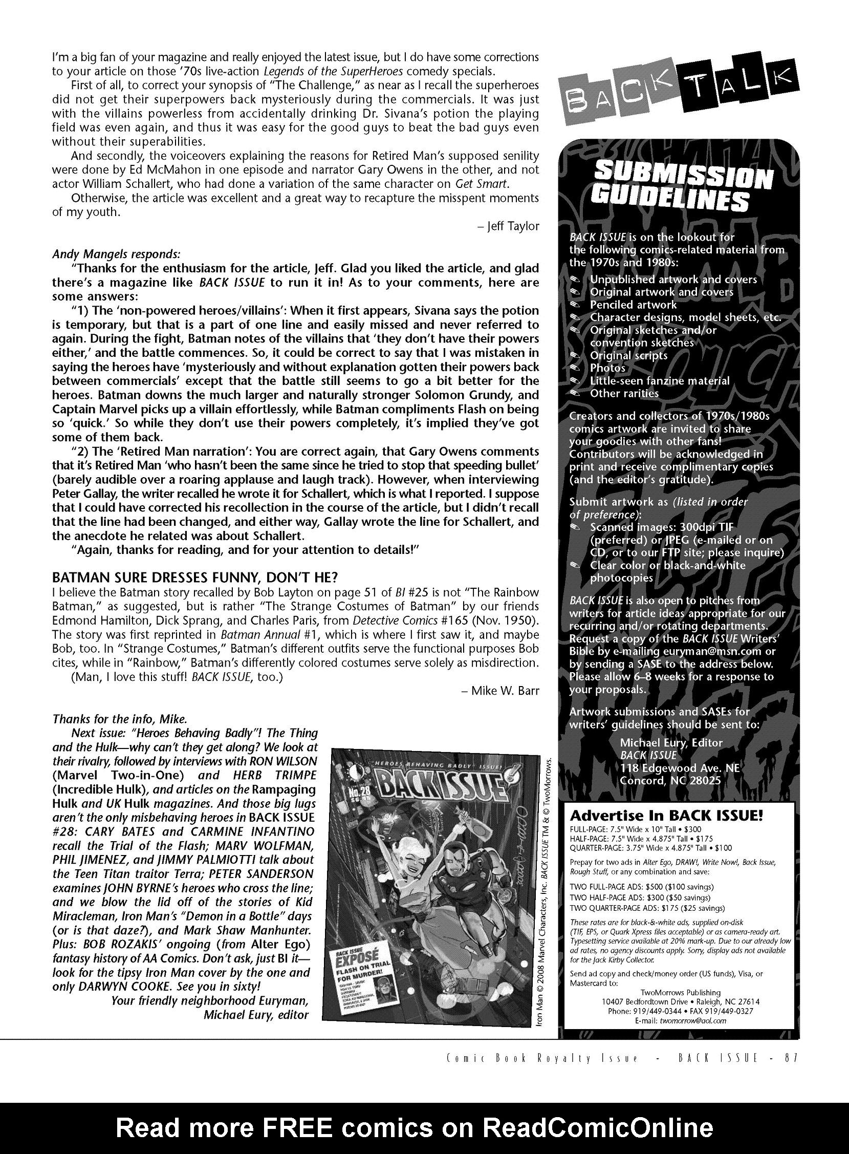 Read online Back Issue comic -  Issue #27 - 84