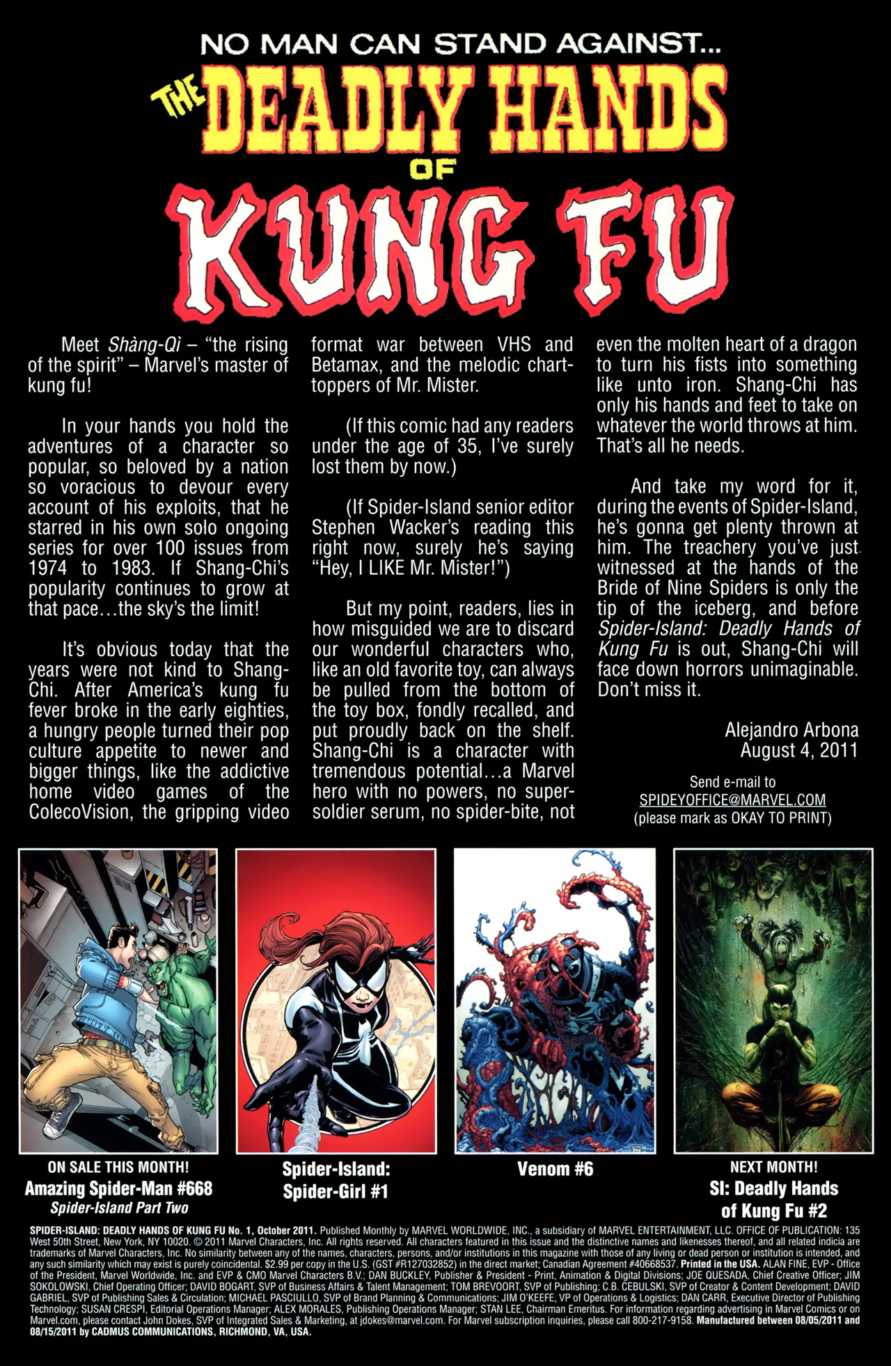 Read online Spider-Island: Deadly Hands of Kung Fu comic -  Issue #1 - 22