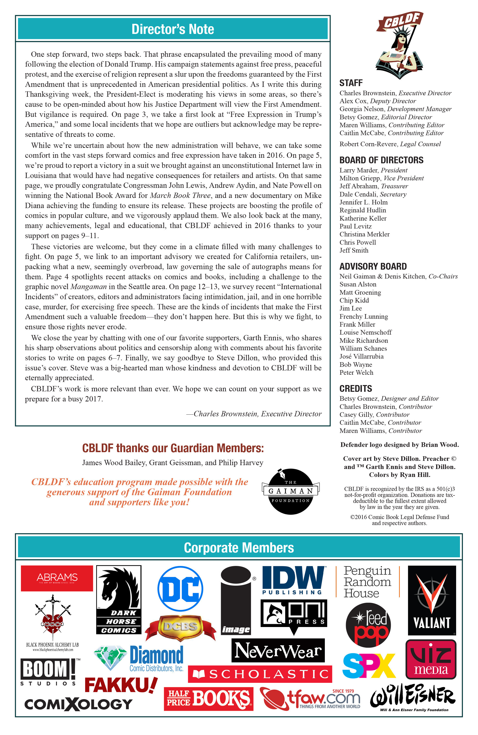 Read online CBLDF Defender comic -  Issue #8 - 2