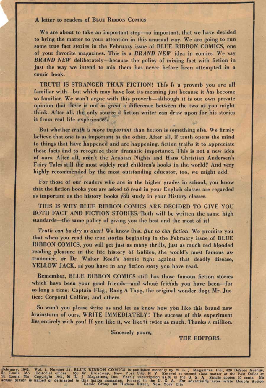 Read online Blue Ribbon Comics (1939) comic -  Issue #21 - 2