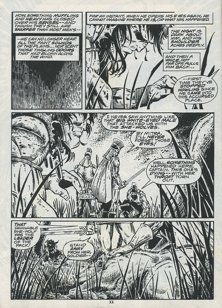 Read online The Savage Sword Of Conan comic -  Issue #221 - 34