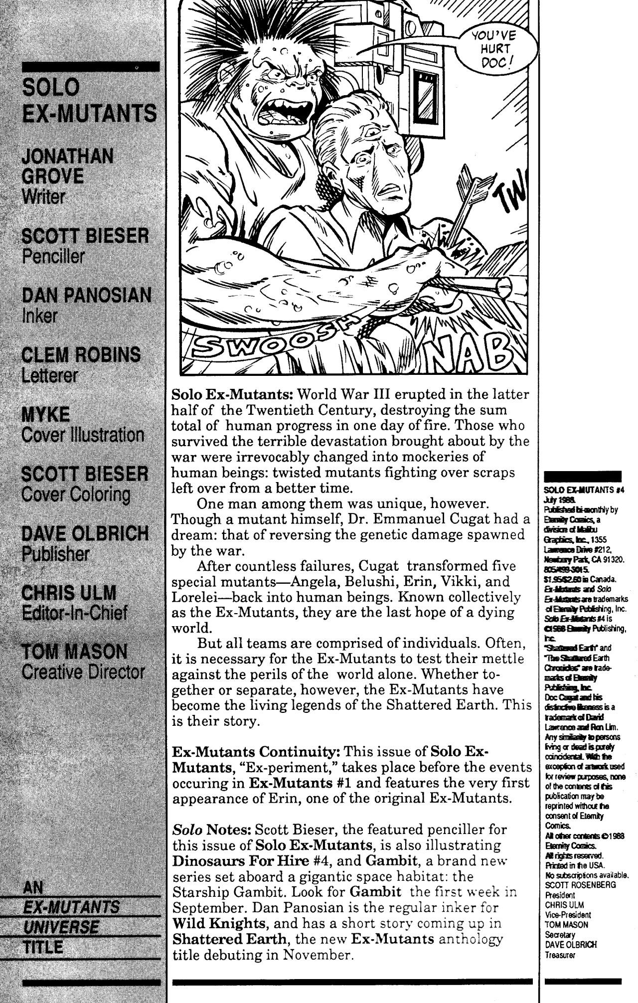 Read online Solo Ex-Mutants comic -  Issue #4 - 2