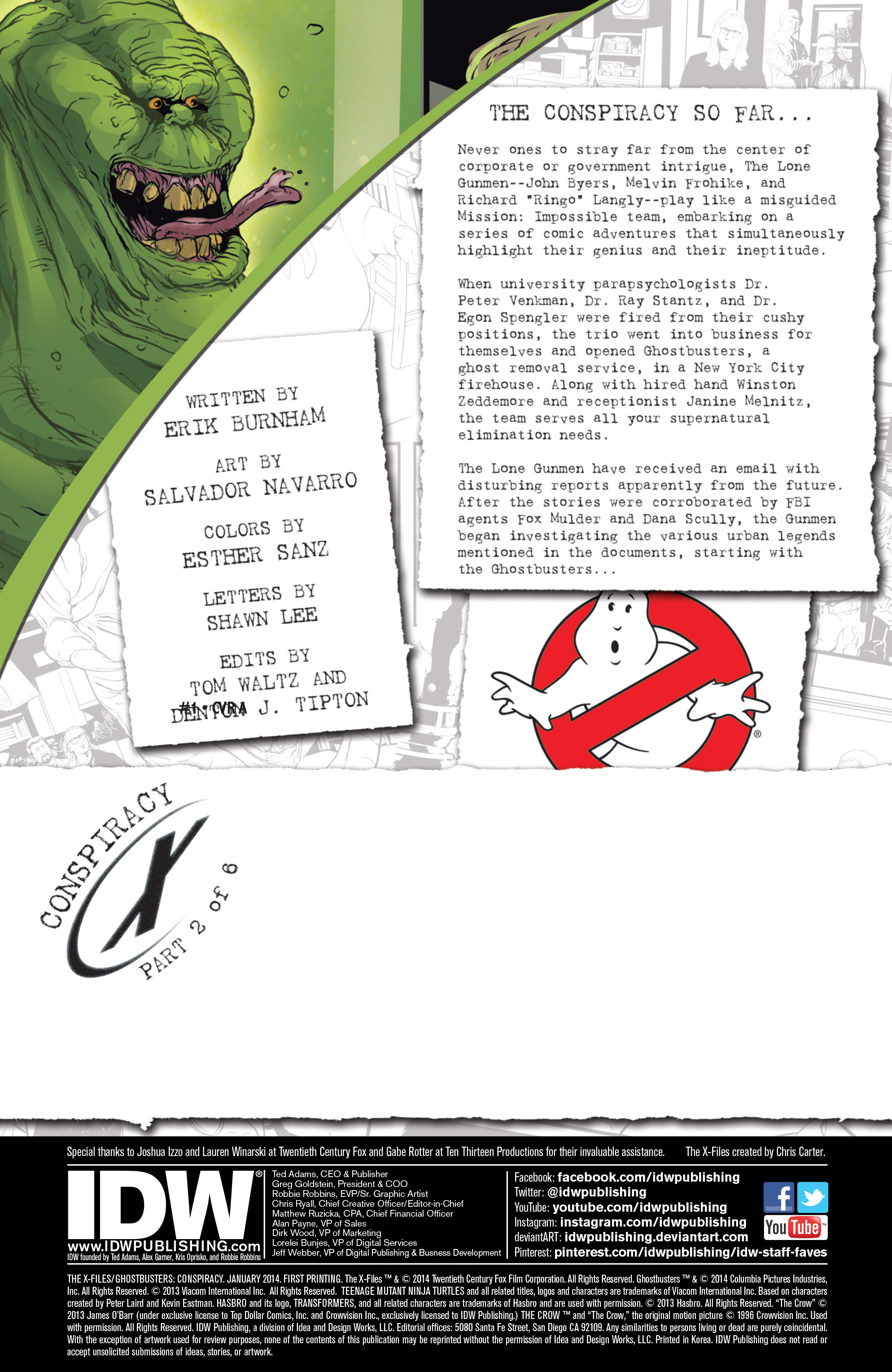 Read online The X-Files/Ghostbusters: Conspiracy comic -  Issue # Full - 2