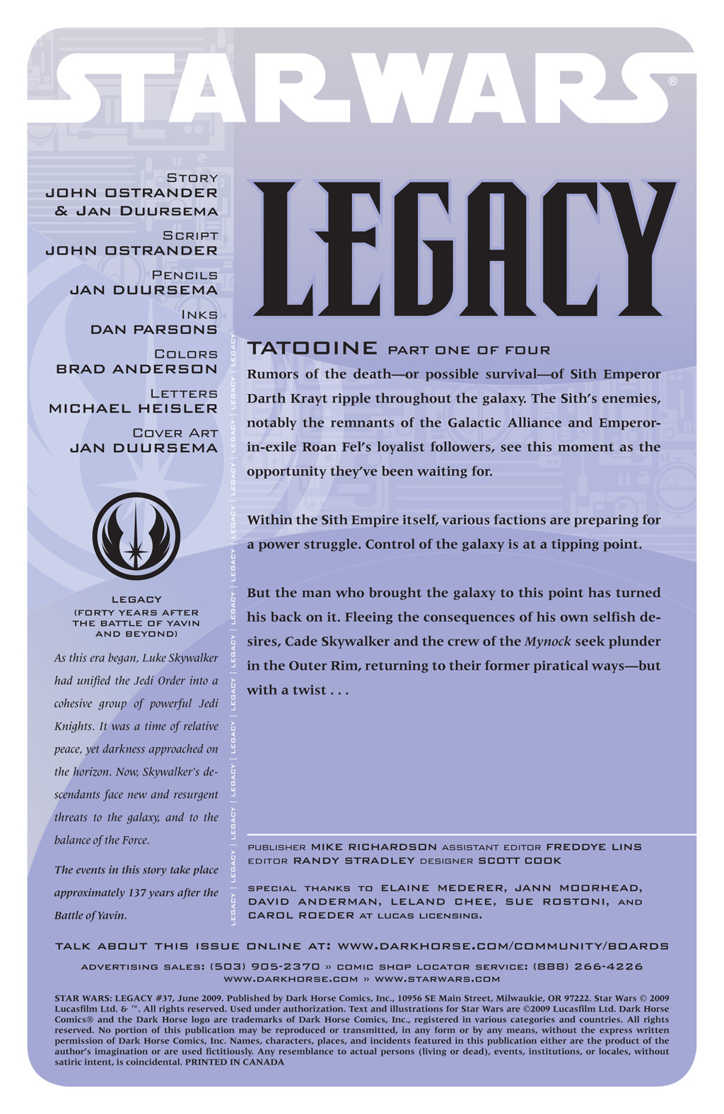 Read online Star Wars: Legacy (2006) comic -  Issue #37 - 2