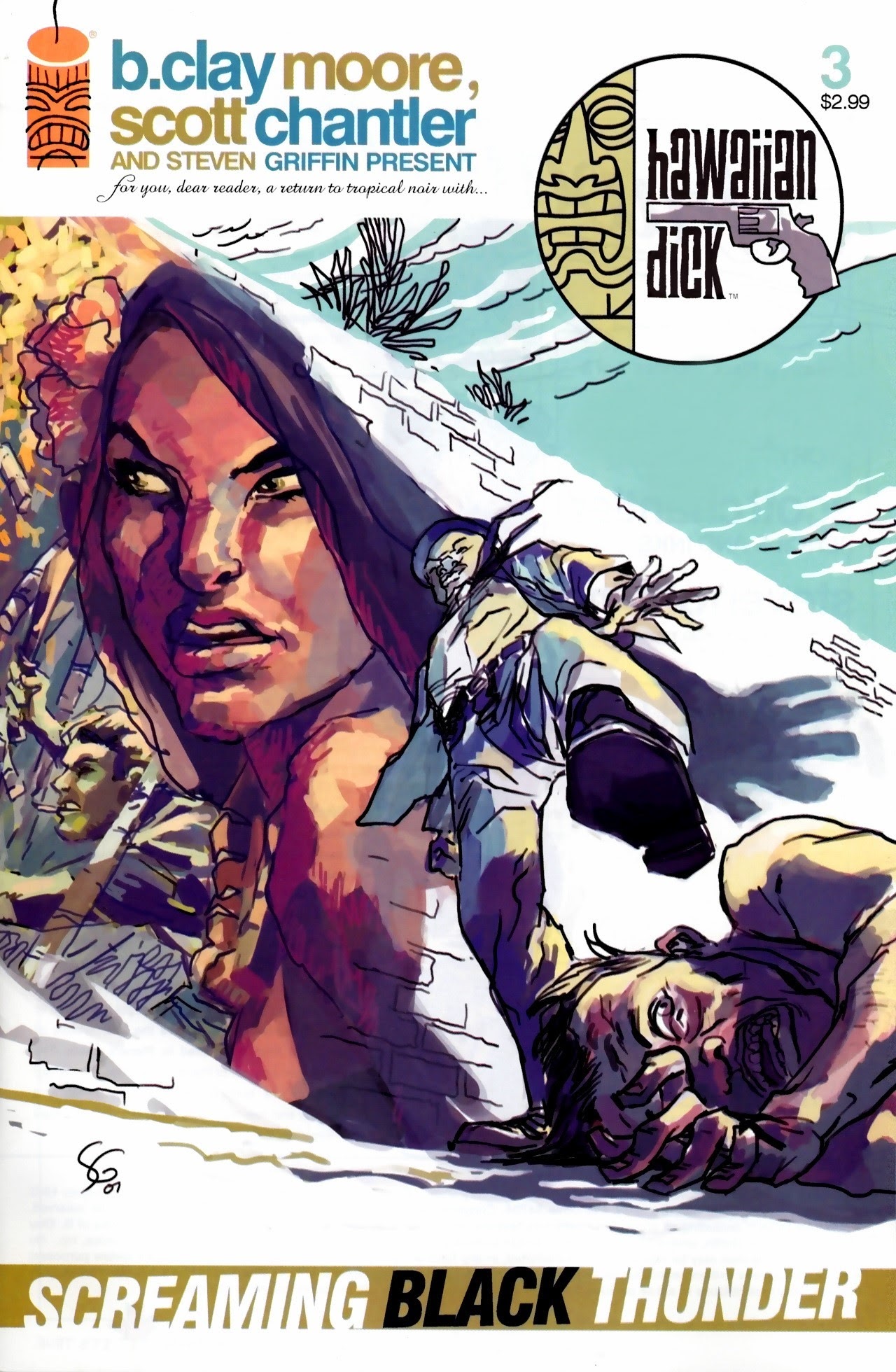 Read online Hawaiian Dick: Screaming Black Thunder comic -  Issue #3 - 1