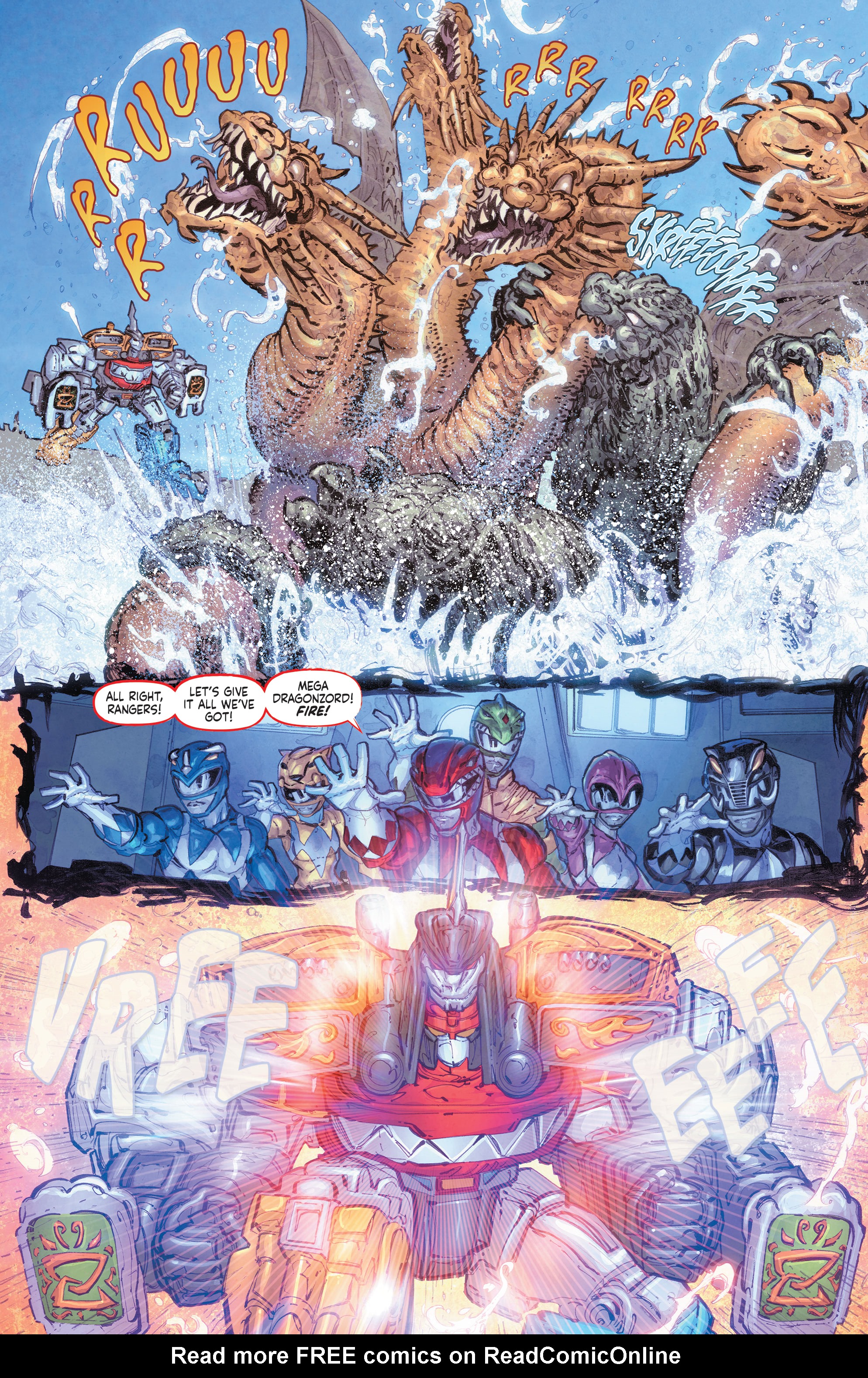 Read online Godzilla vs. The Mighty Morphin Power Rangers comic -  Issue #5 - 10