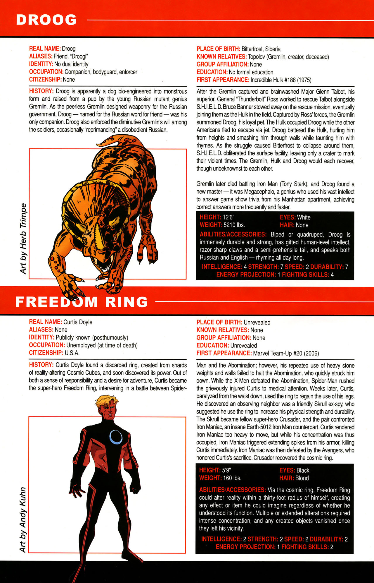 Read online All-New Official Handbook of the Marvel Universe A to Z: Update comic -  Issue #1 - 63