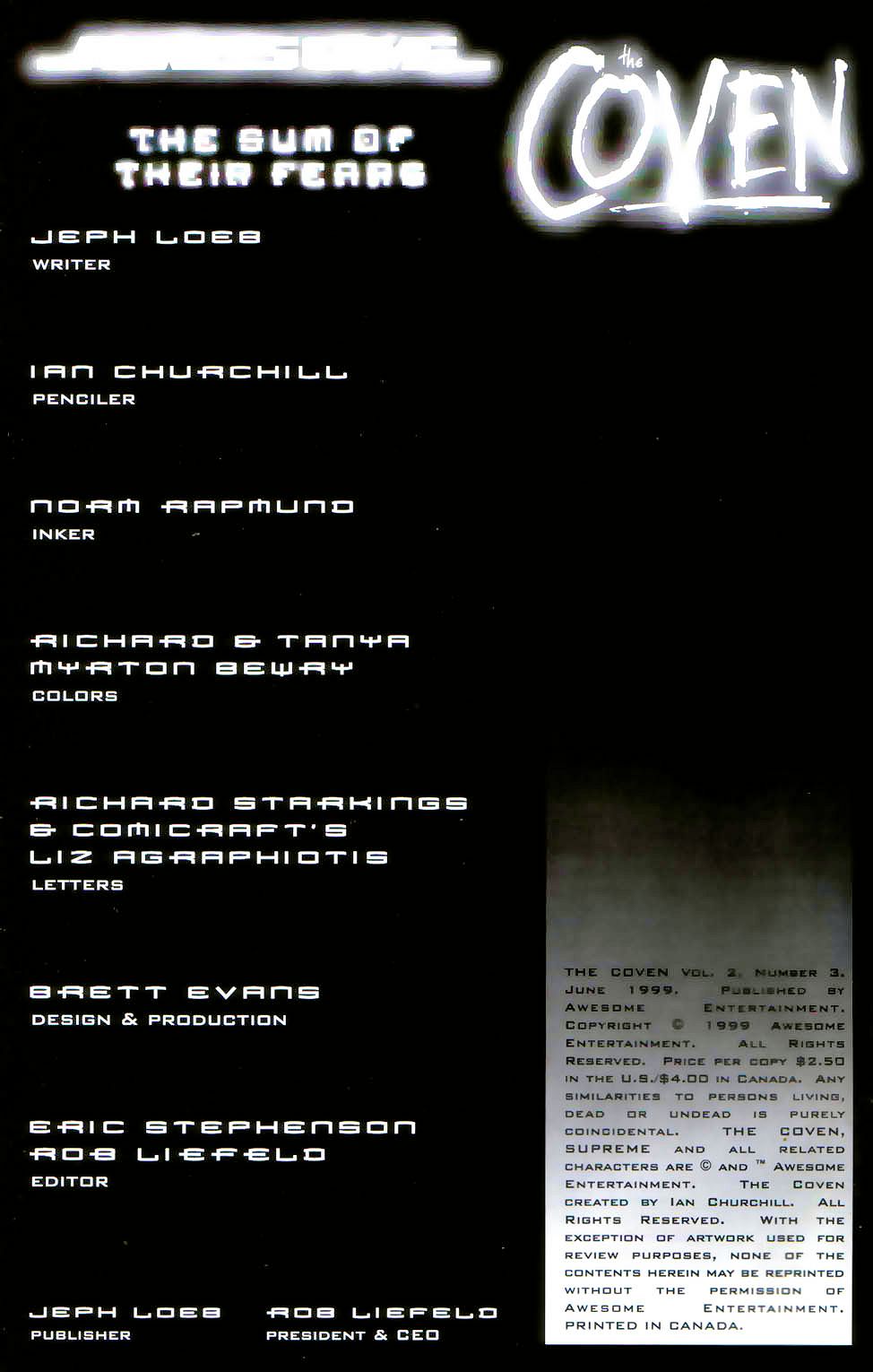 Read online The Coven comic -  Issue #3 - 2