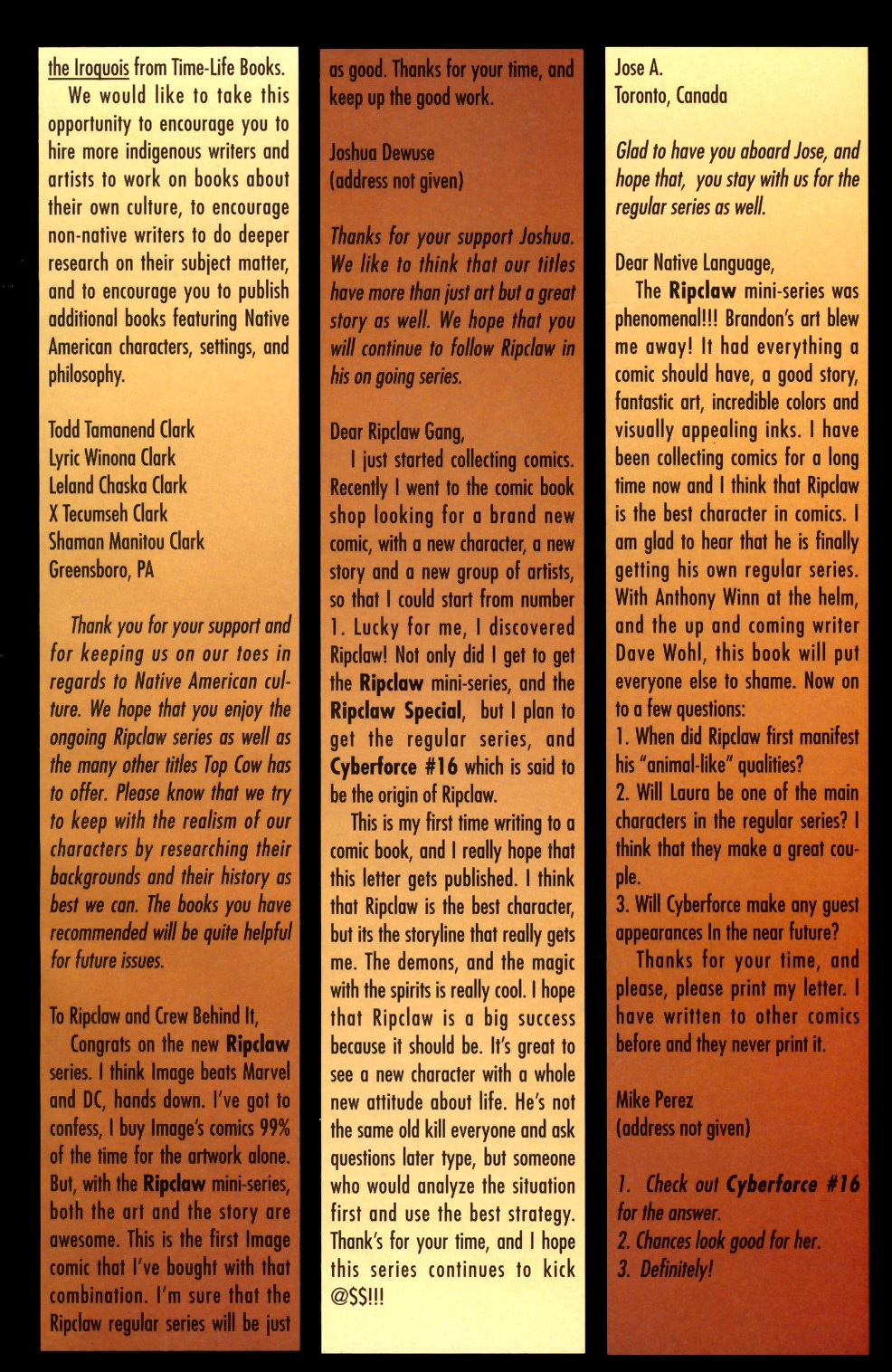 Read online Ripclaw [II] comic -  Issue #1 - 25