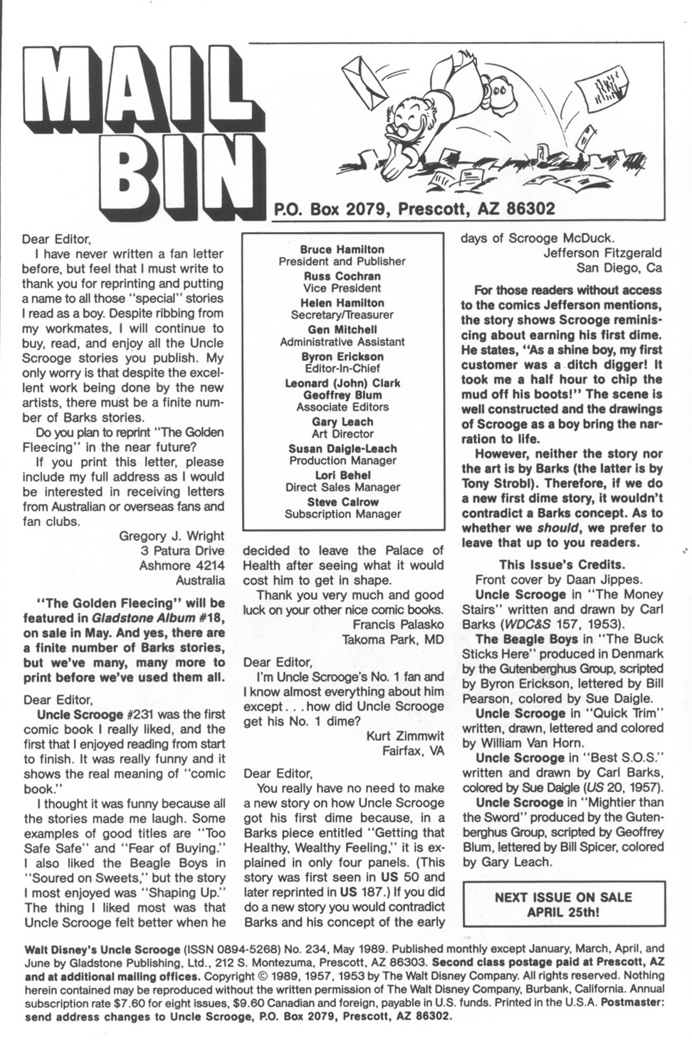 Read online Uncle Scrooge (1953) comic -  Issue #234 - 2