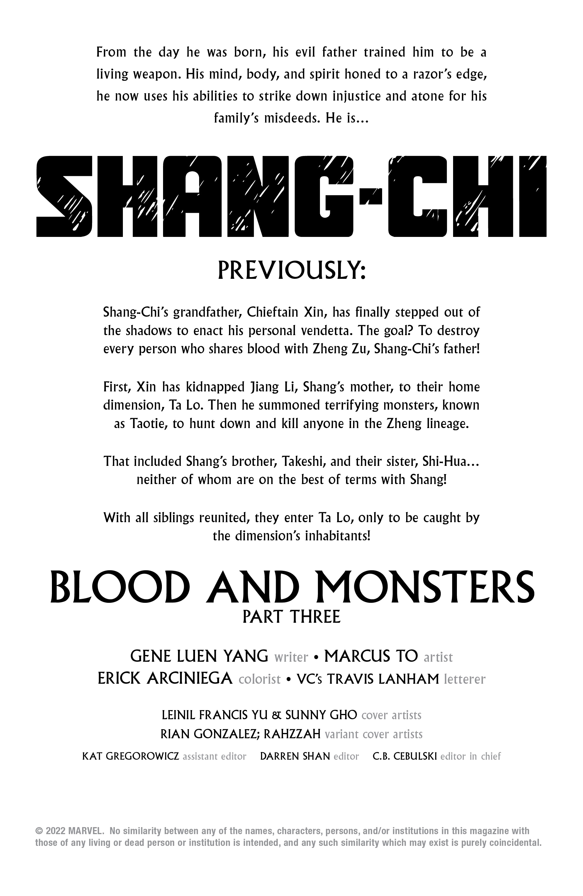 Read online Shang-Chi (2021) comic -  Issue #11 - 2
