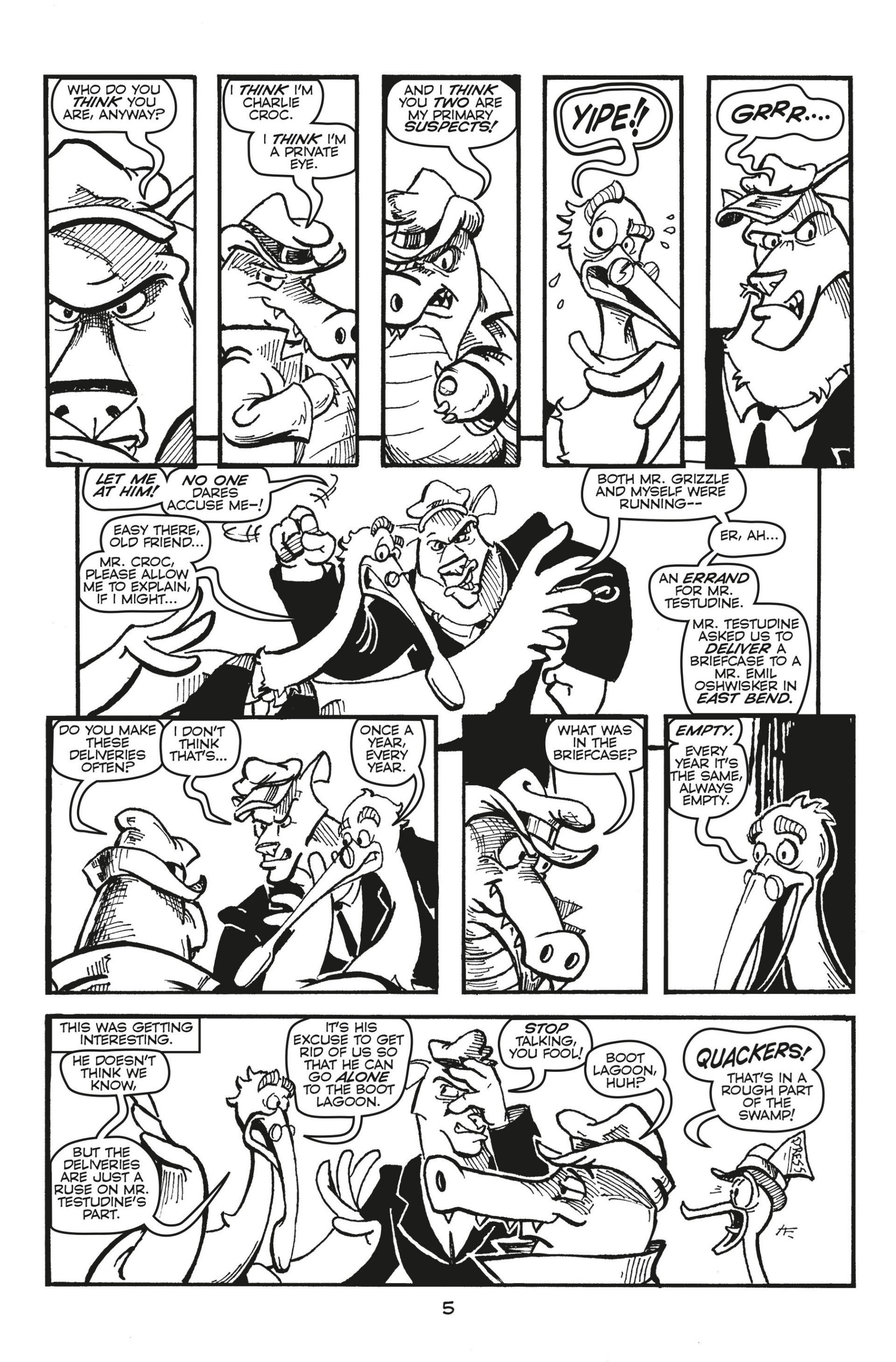 Read online Charlie Croc: Private Eye comic -  Issue #1 - 7