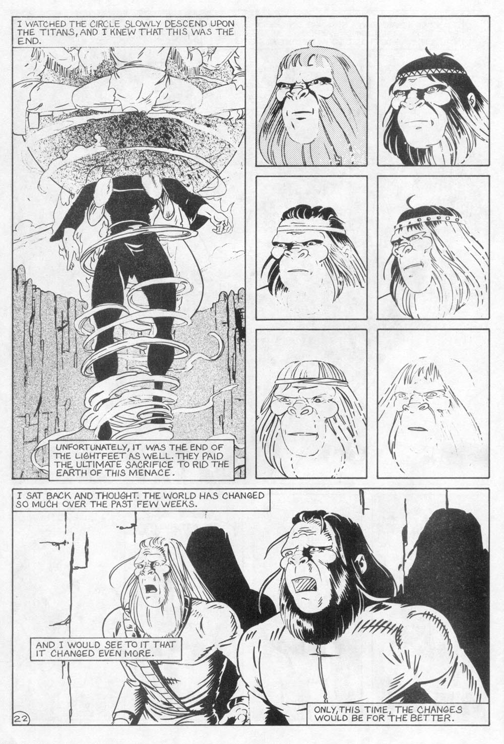 Read online Planet of the Apes (1990) comic -  Issue #24 - 25