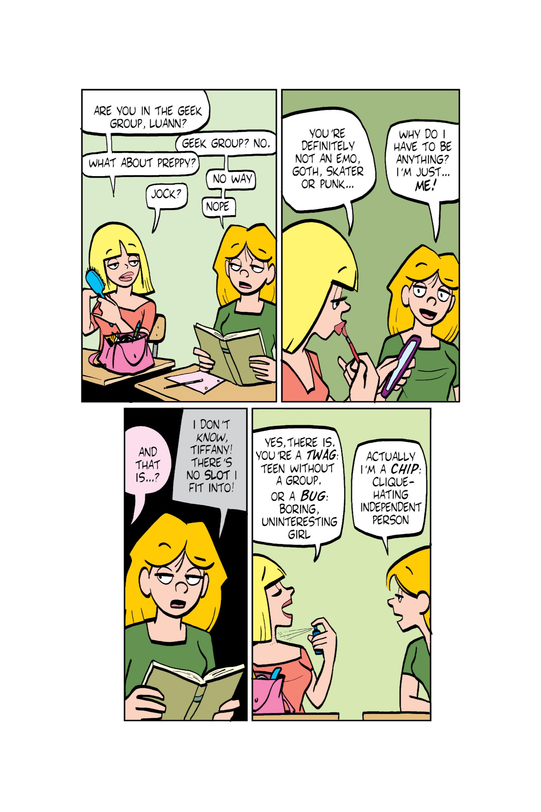 Read online Luann: Stress   Hormones = High School comic -  Issue # TPB - 16