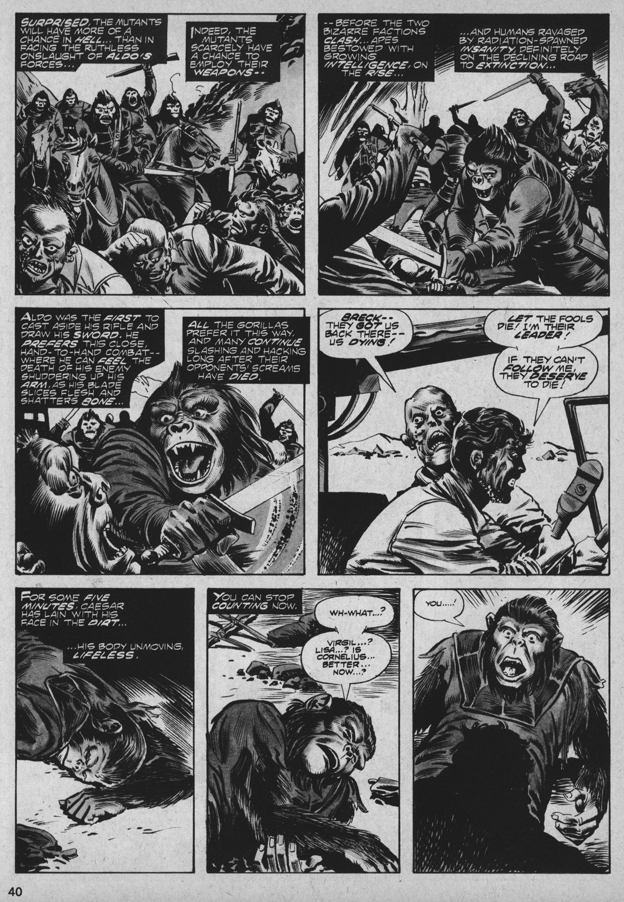 Read online Planet of the Apes comic -  Issue #27 - 39