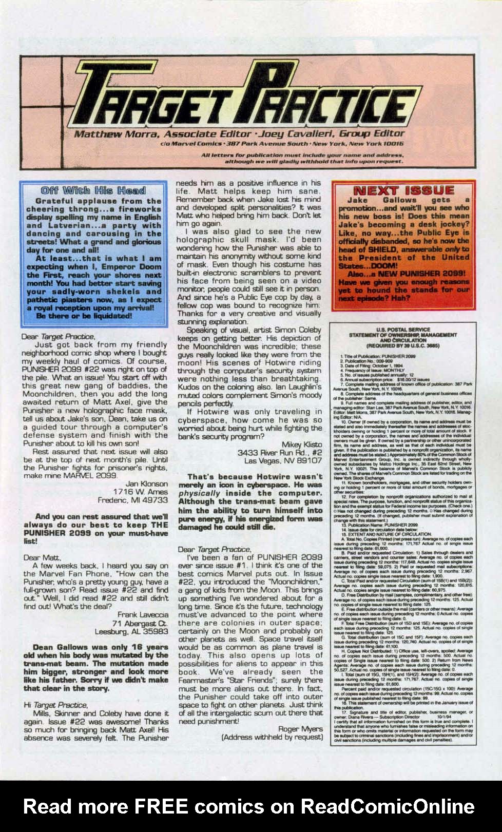 Read online Punisher 2099 comic -  Issue #27 - 25