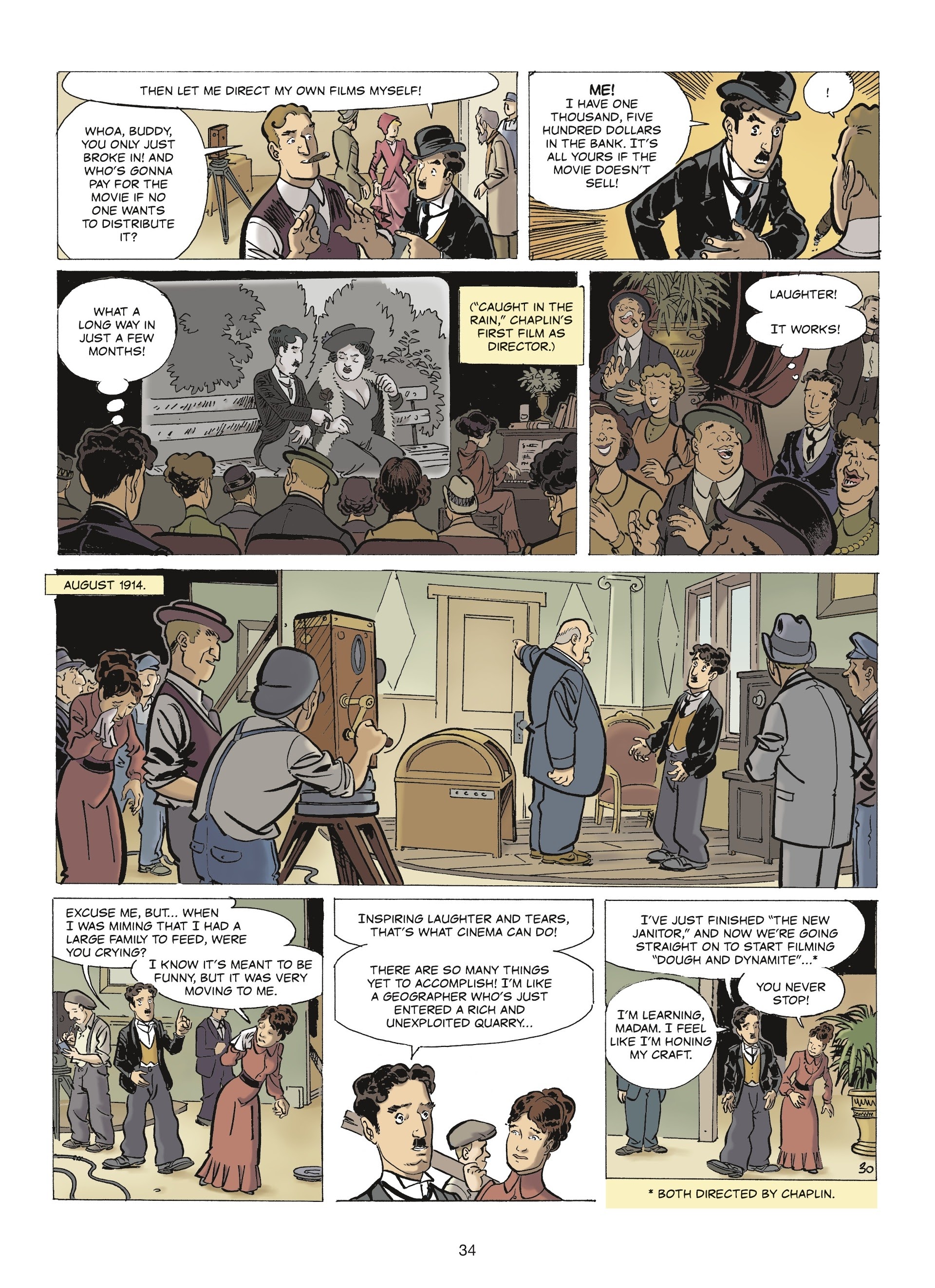 Read online The Stars of History: Charlie Chaplin comic -  Issue # TPB - 32
