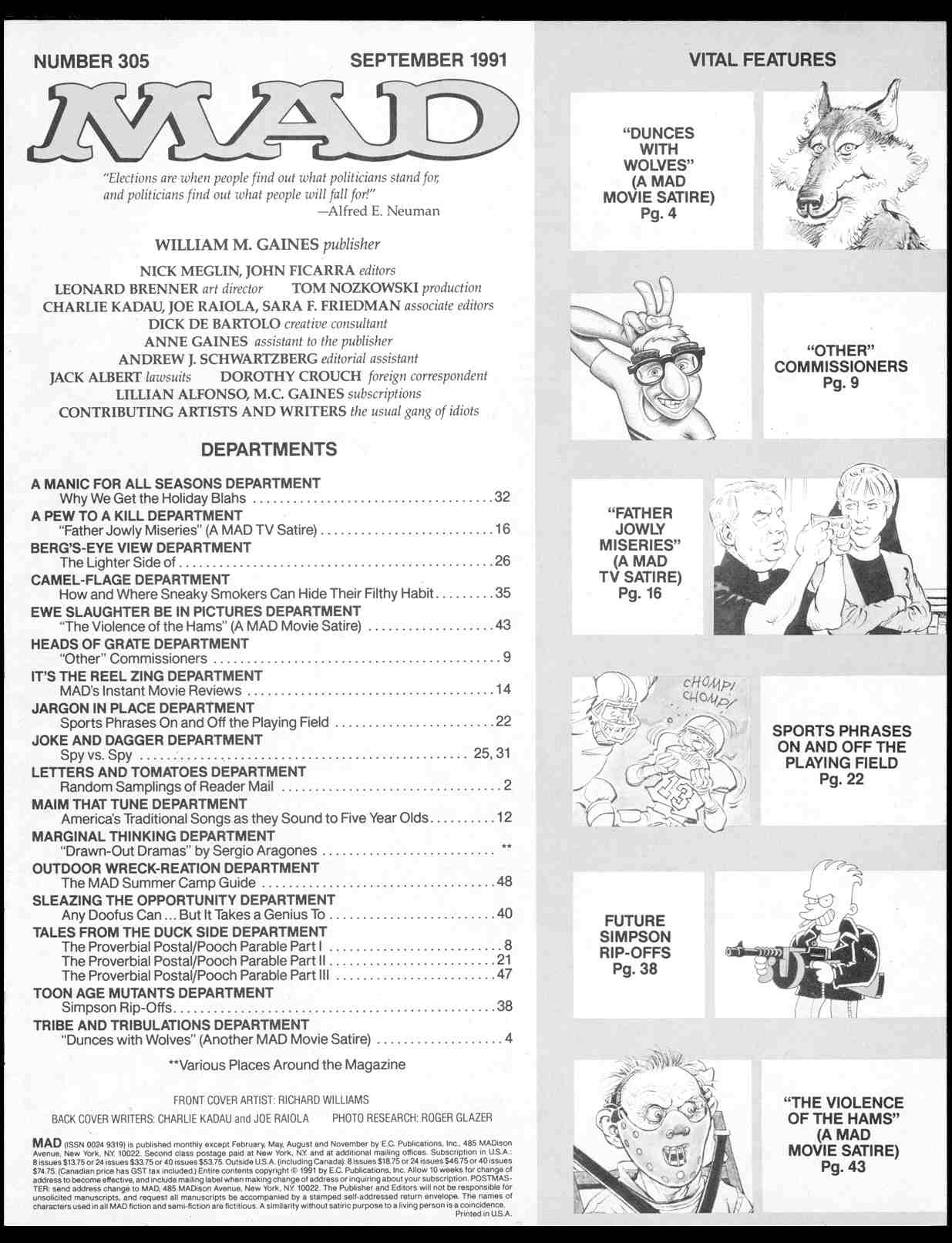 Read online MAD comic -  Issue #305 - 3