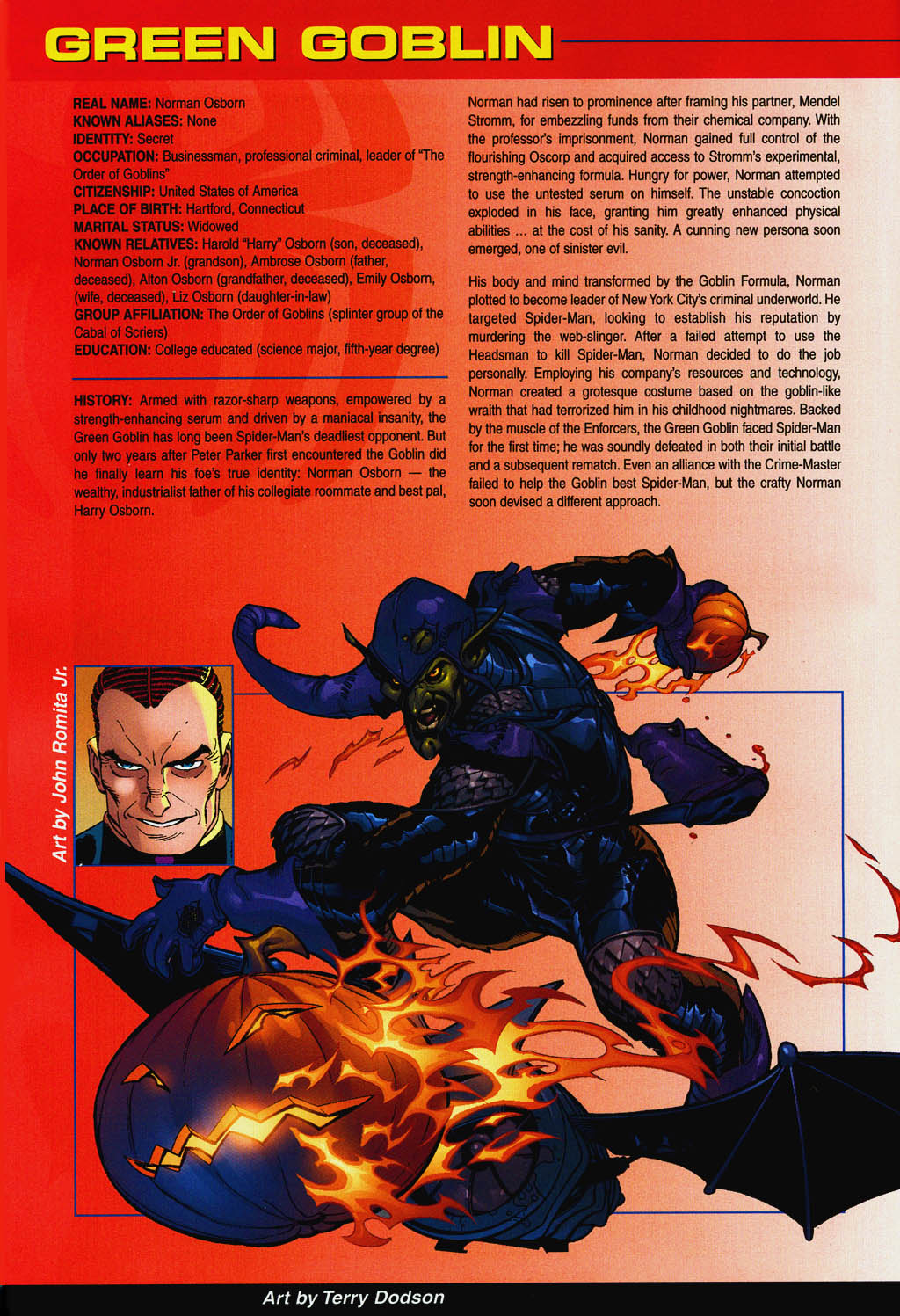 Official Handbook of the Marvel Universe: Spider-Man 2004 issue Full - Page 16