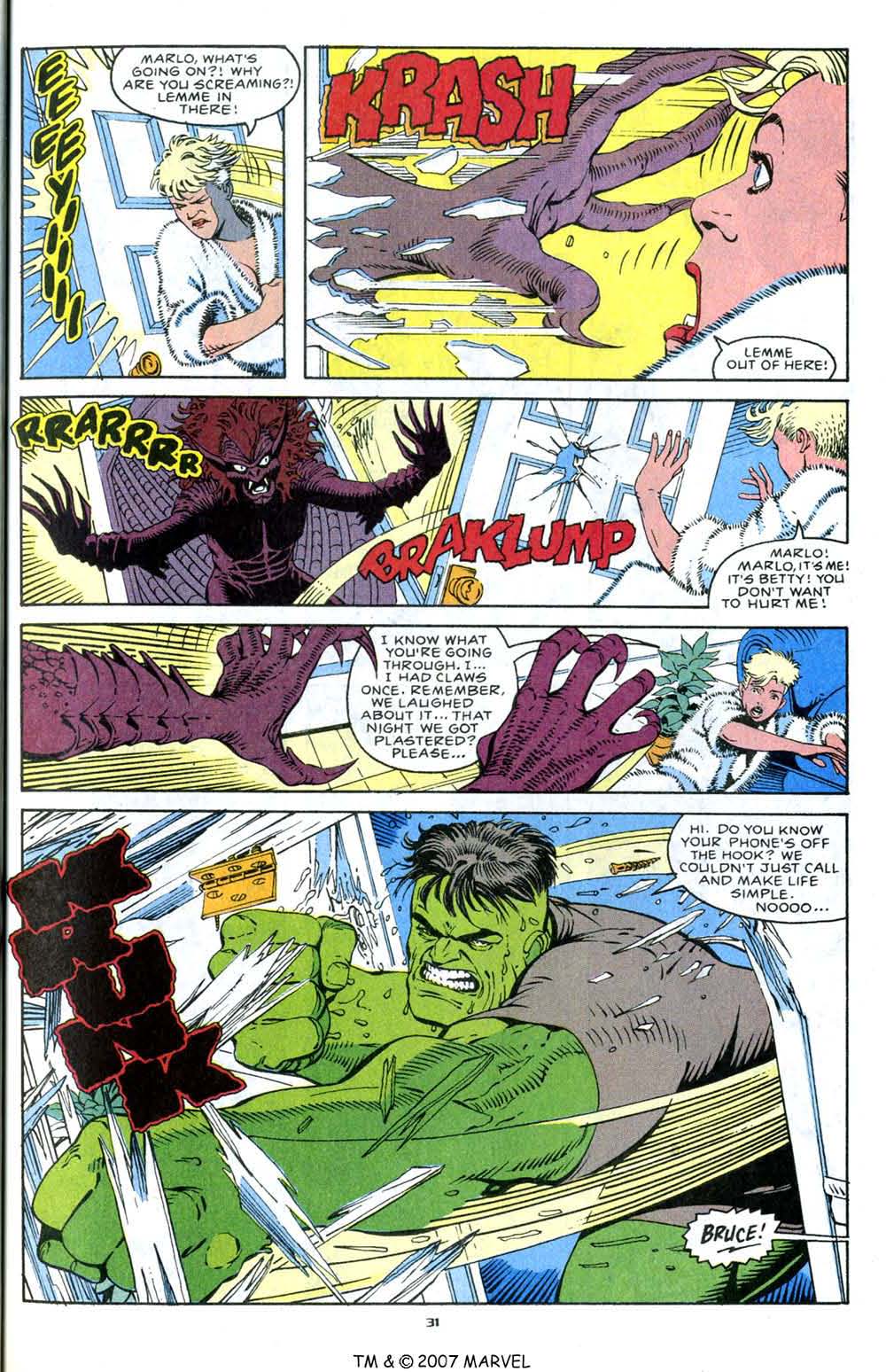 Read online The Incredible Hulk Annual comic -  Issue #18 - 33