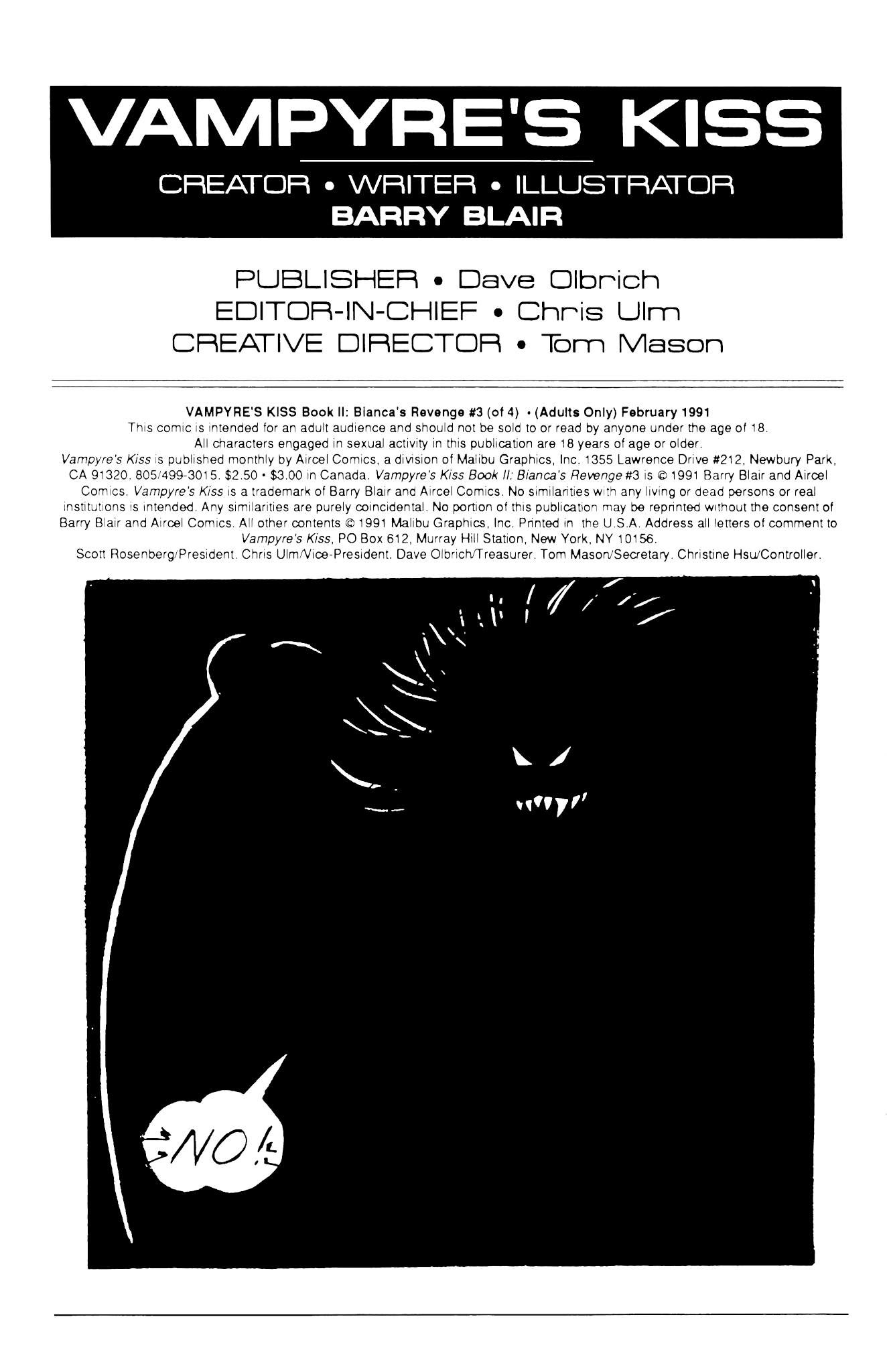 Read online Vampyre's Kiss: Bianca's Revenge comic -  Issue #3 - 2