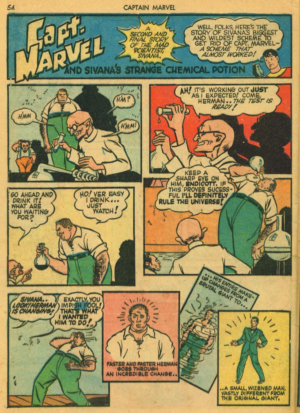 Read online Captain Marvel Adventures comic -  Issue #5 - 56