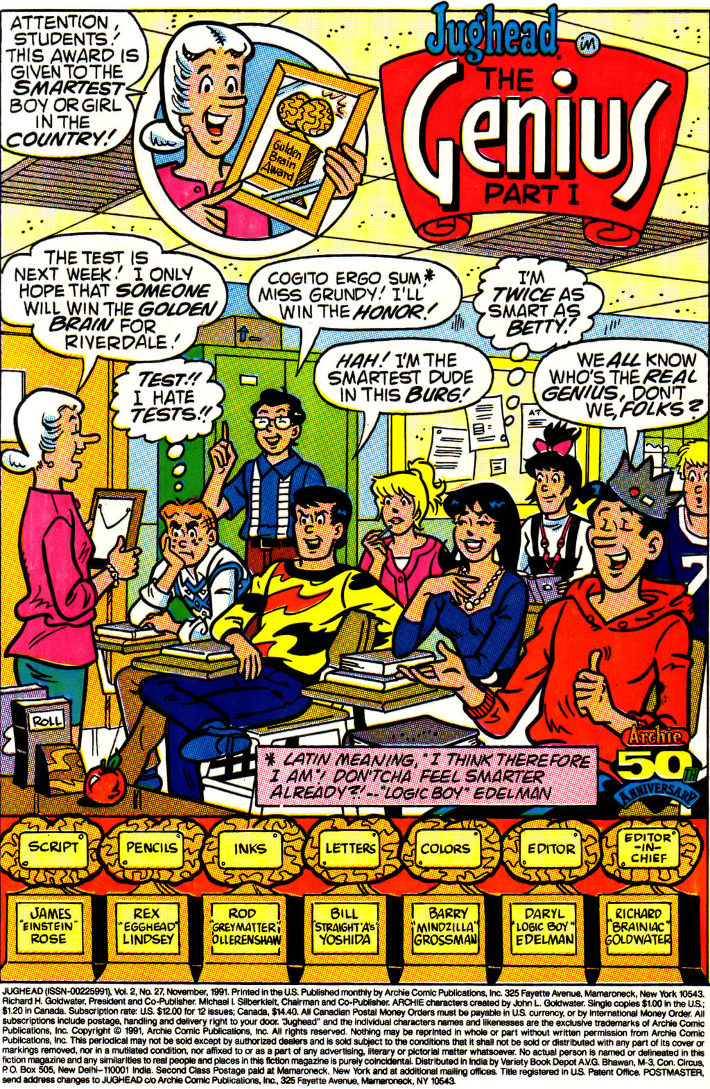 Read online Jughead (1987) comic -  Issue #27 - 2