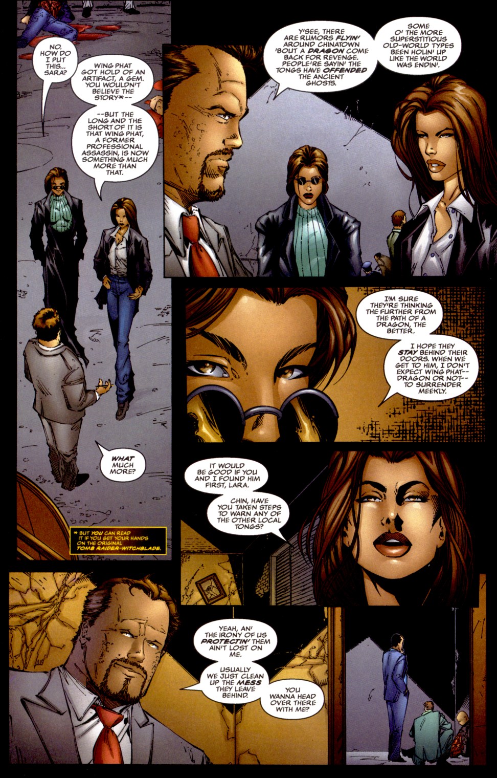 Read online Witchblade/Tomb Raider comic -  Issue #0.5 - 10