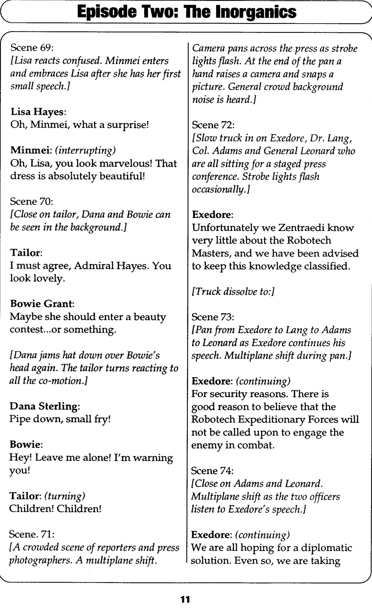 Read online Robotech II: The Sentinels comic -  Issue # _Script Book 1 - 41