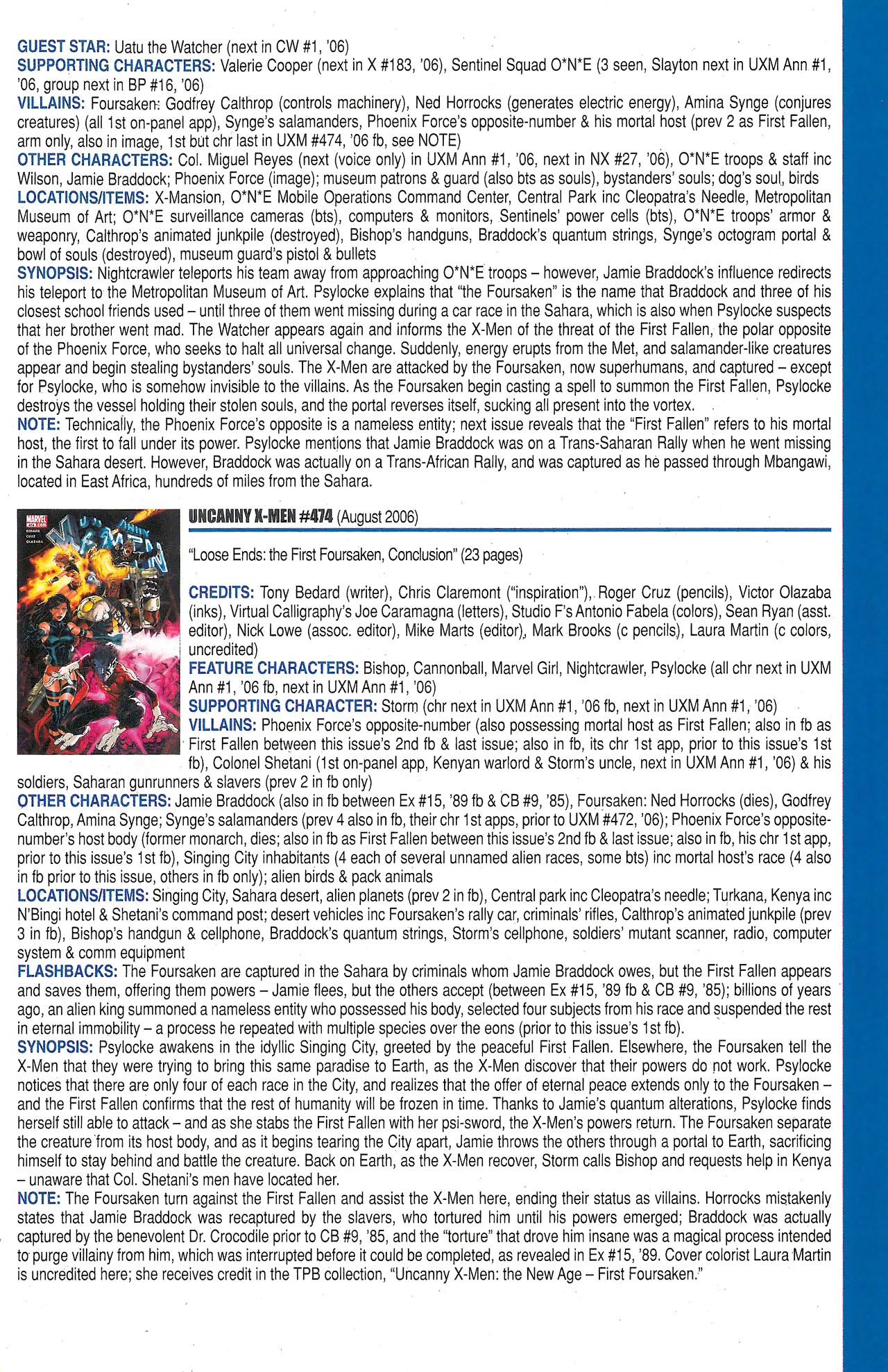 Read online Official Index to the Marvel Universe comic -  Issue #12 - 57