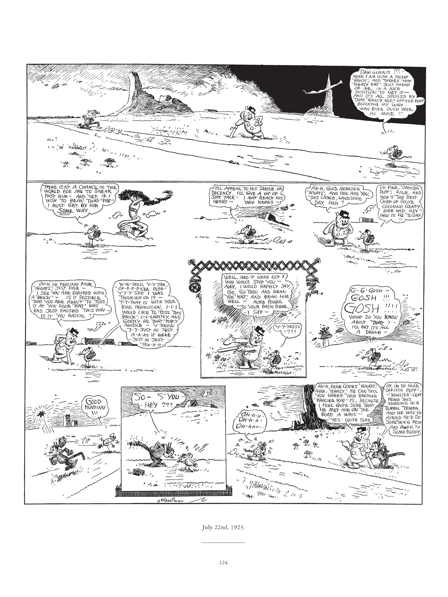 Read online Krazy & Ignatz comic -  Issue # TPB 3 - 124