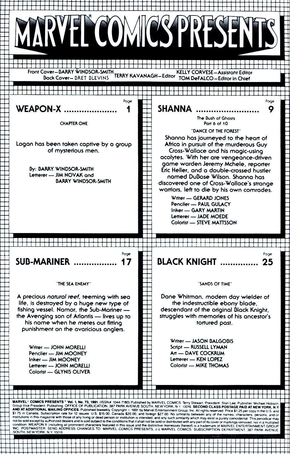 Read online Marvel Comics Presents (1988) comic -  Issue #73 - 2