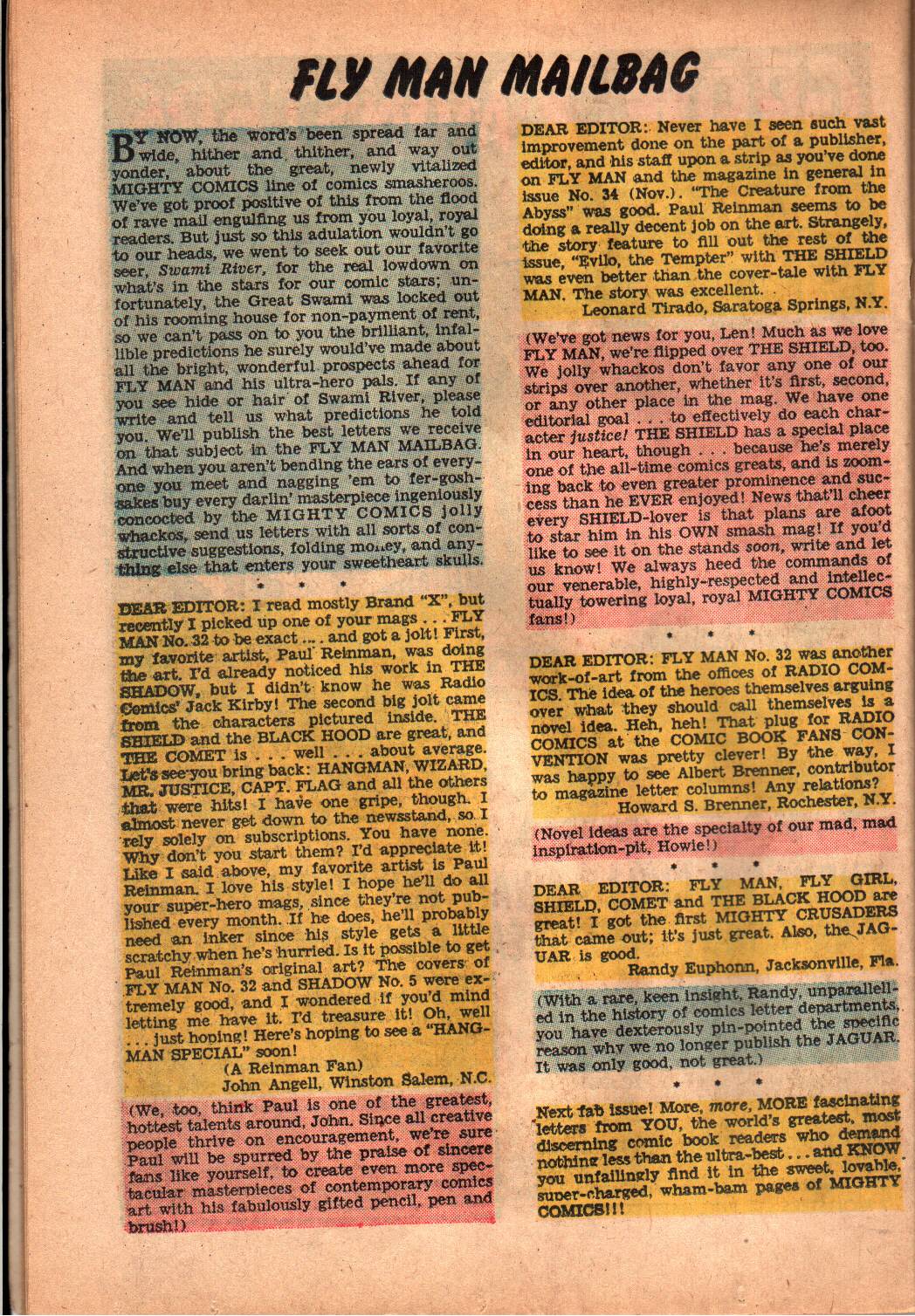 Read online Fly Man comic -  Issue #36 - 22