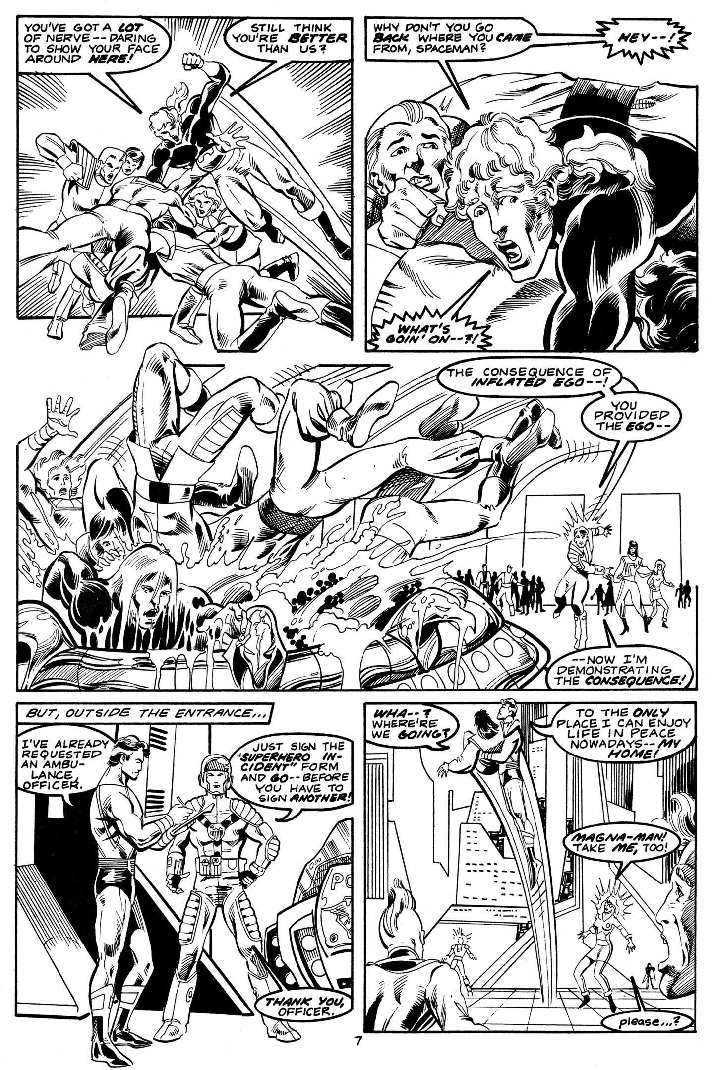 Read online Magna-Man: The Last Superhero comic -  Issue #1 - 8