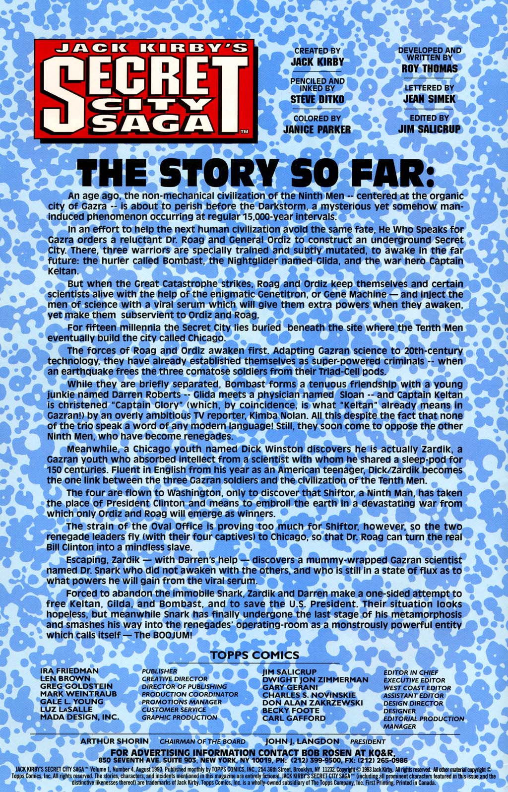 Read online Jack Kirby's Secret City Saga comic -  Issue #4 - 2