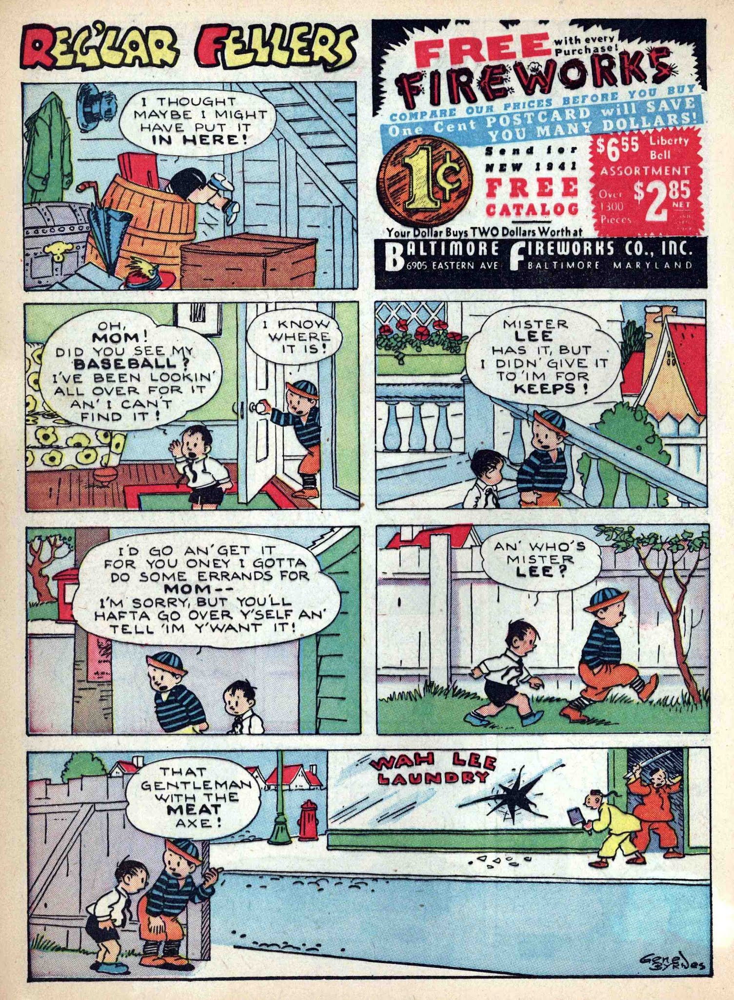 Read online Reg'lar Fellers Heroic Comics comic -  Issue #7 - 14