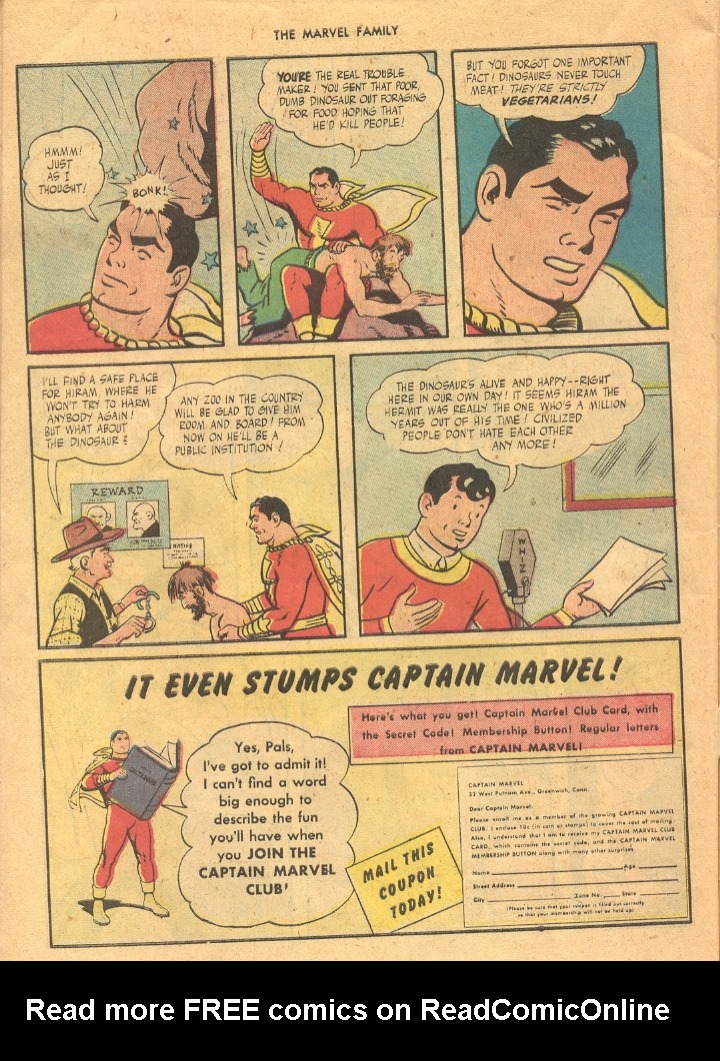 Read online The Marvel Family comic -  Issue #3 - 34
