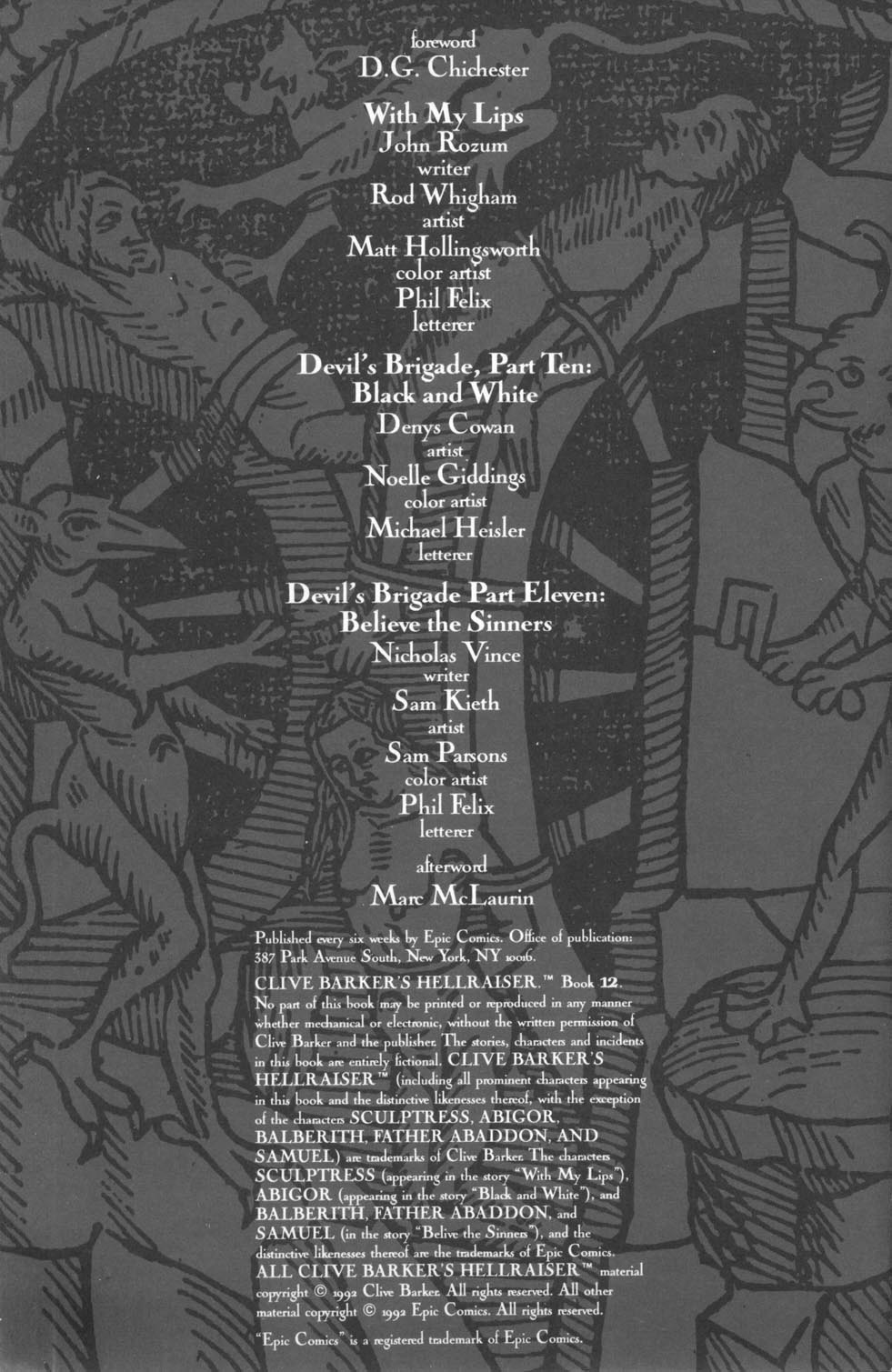 Read online Clive Barker's Hellraiser (1989) comic -  Issue #12 - 2