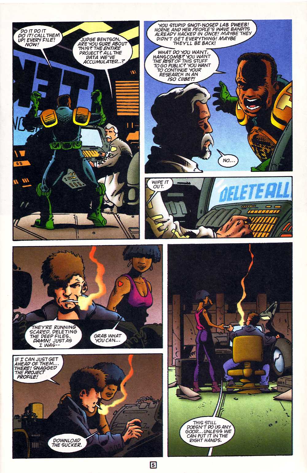 Read online Judge Dredd: Legends of the Law comic -  Issue #13 - 5