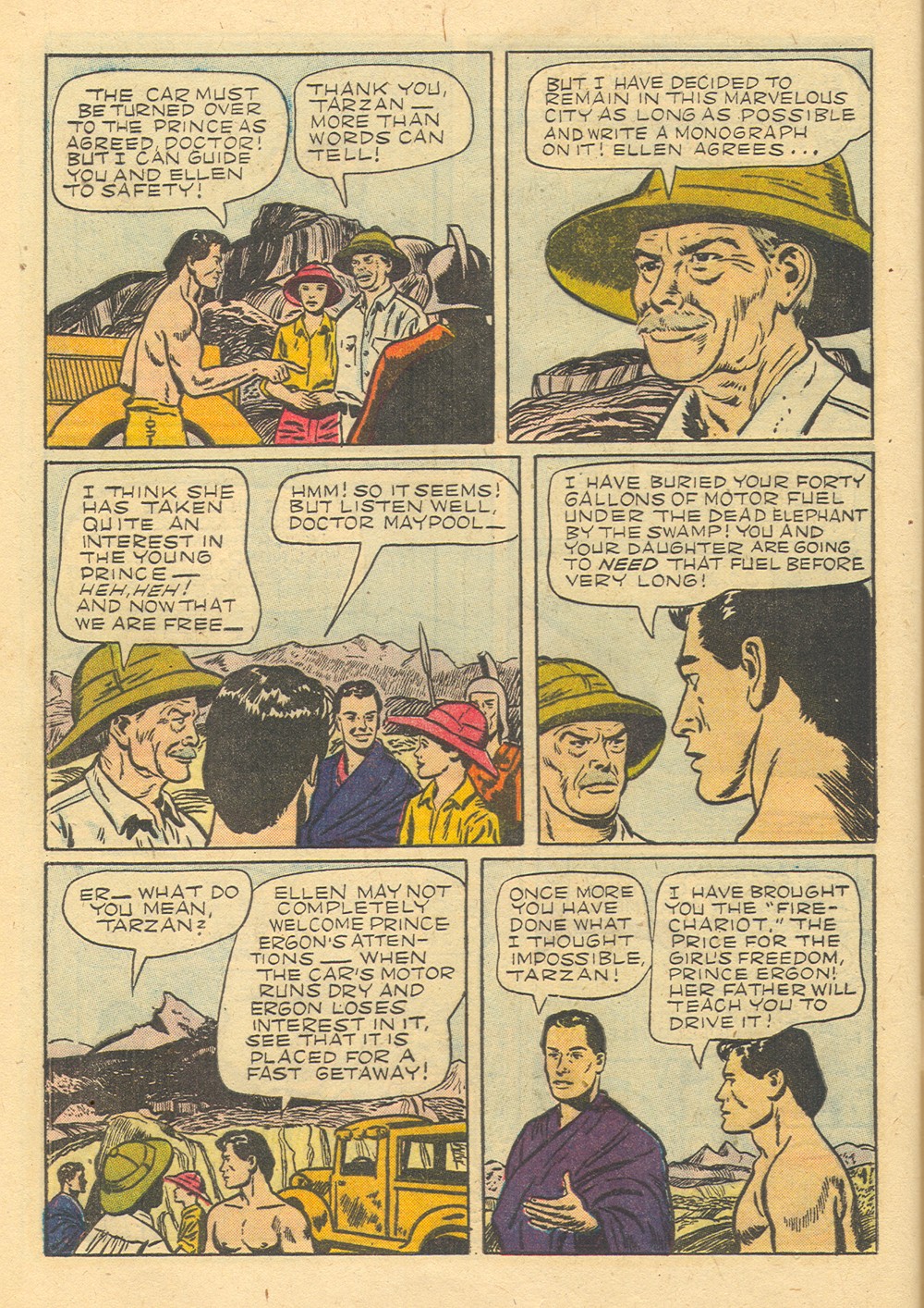 Read online Tarzan (1948) comic -  Issue #39 - 40