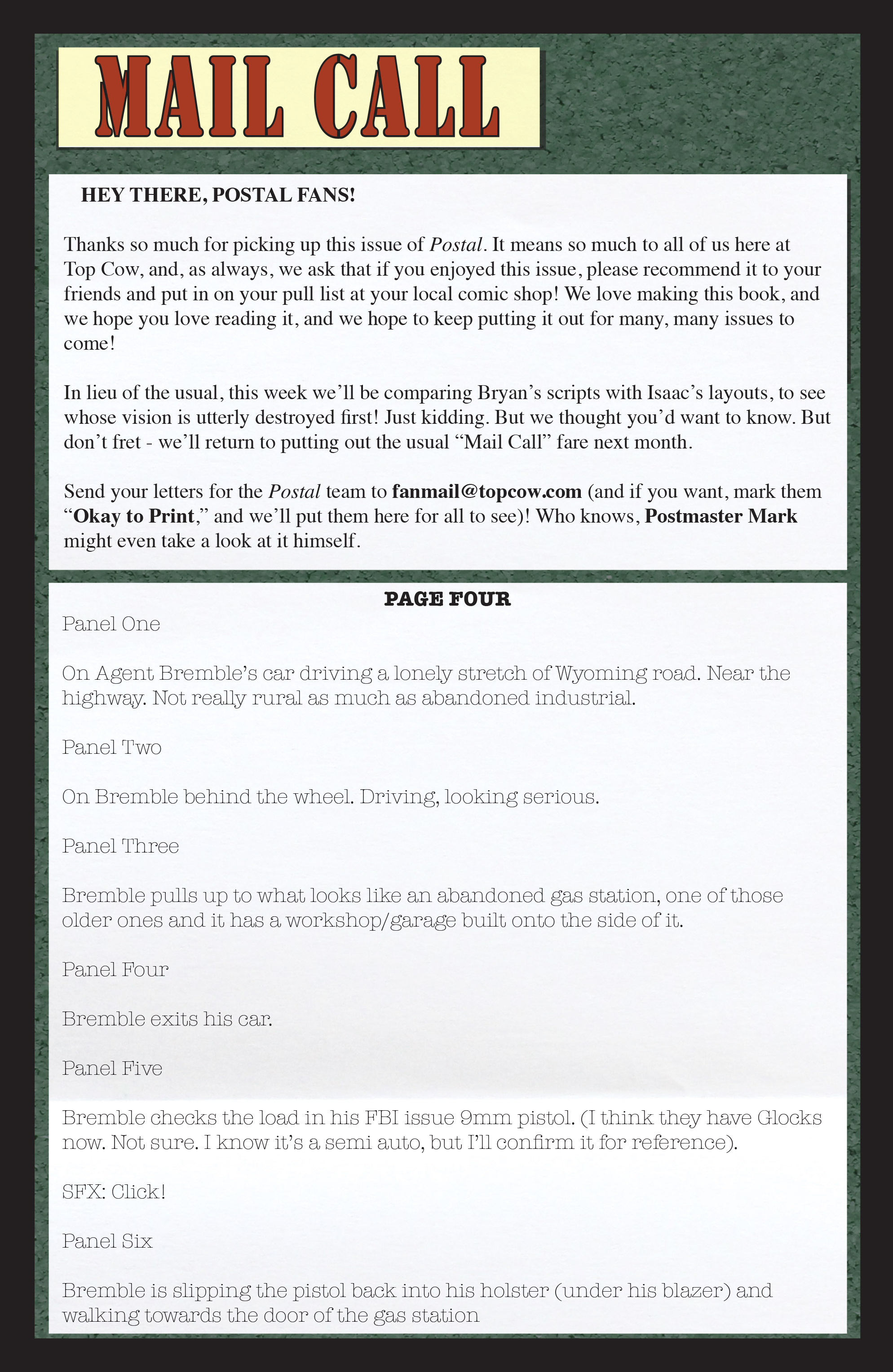 Read online Postal comic -  Issue #10 - 25