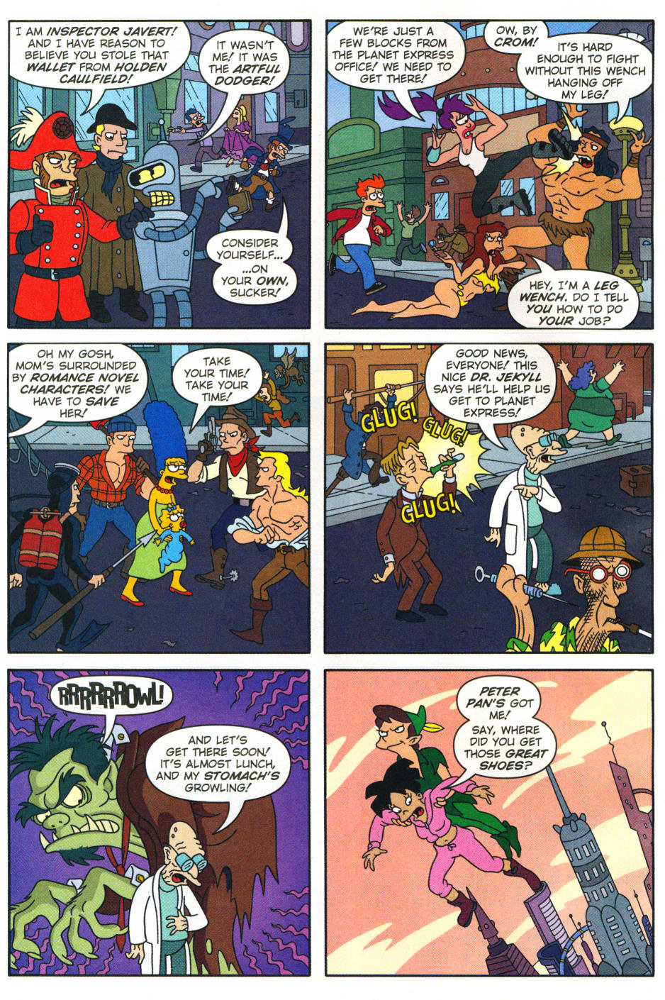Read online The Simpsons/Futurama Crossover Crisis II comic -  Issue #2 - 13
